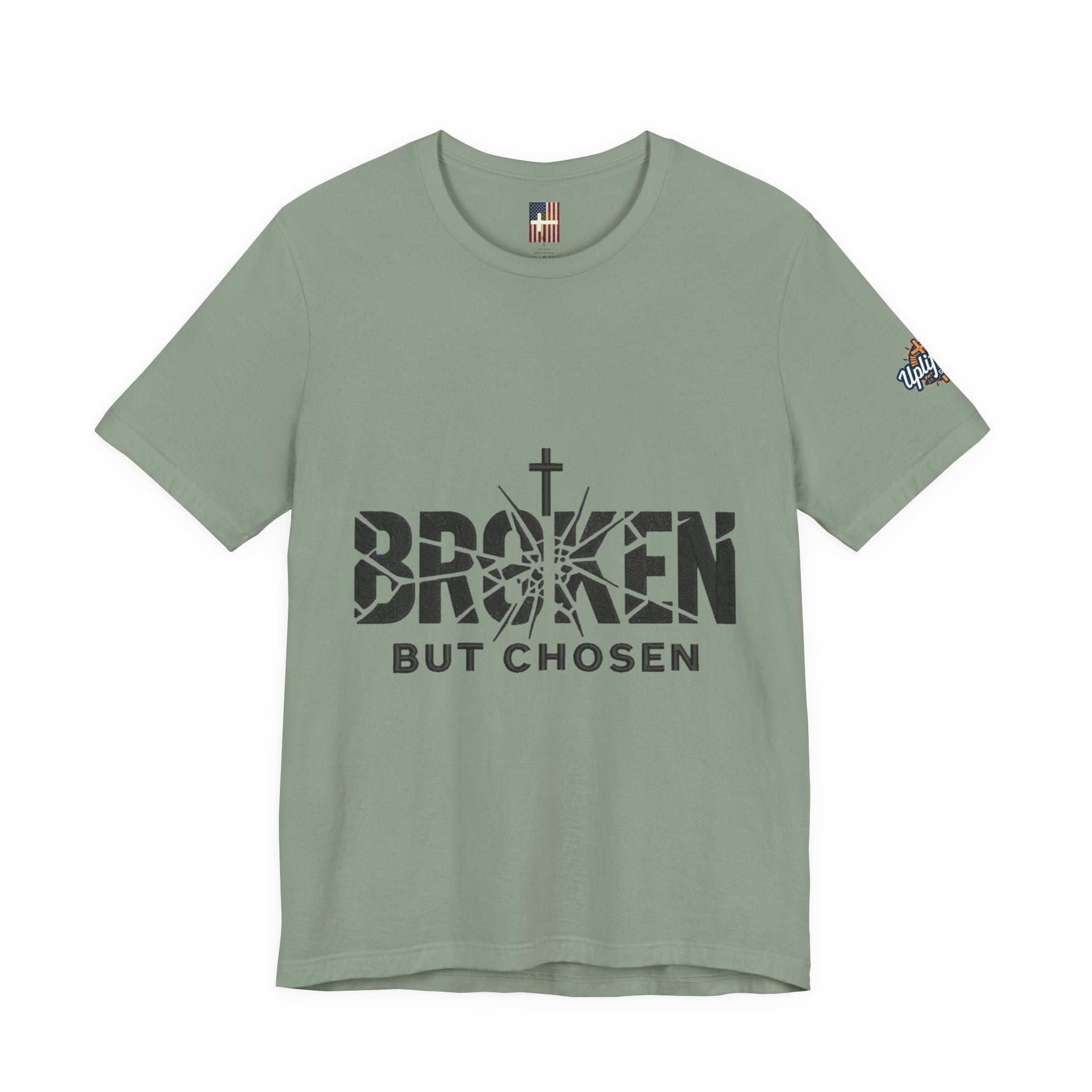 Broken But Chosen T-Shirt — Inspirational Faith Graphic Tee Printify
