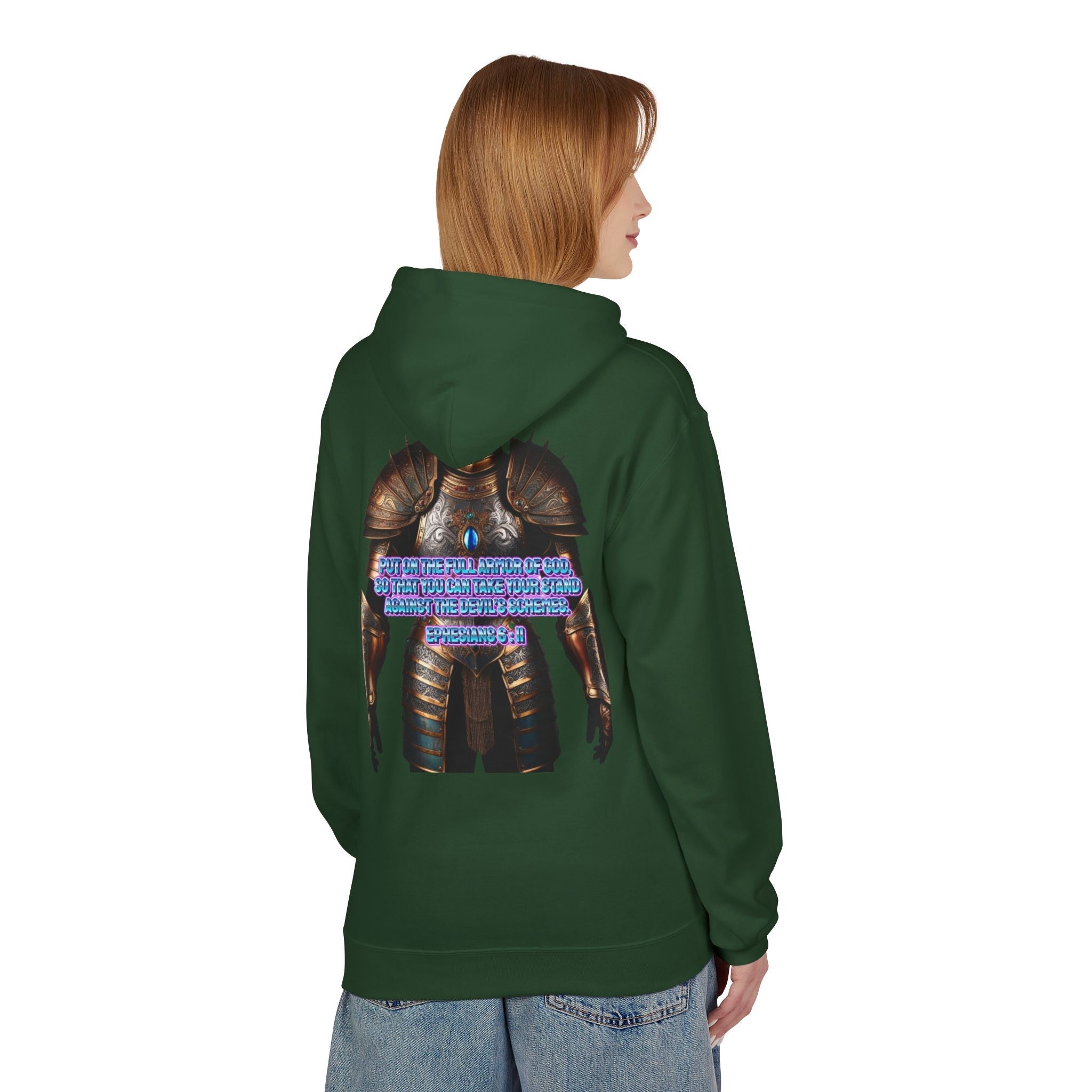 Hoodie - Ephesians 6:11 Bible Verse Religious Design Printify
