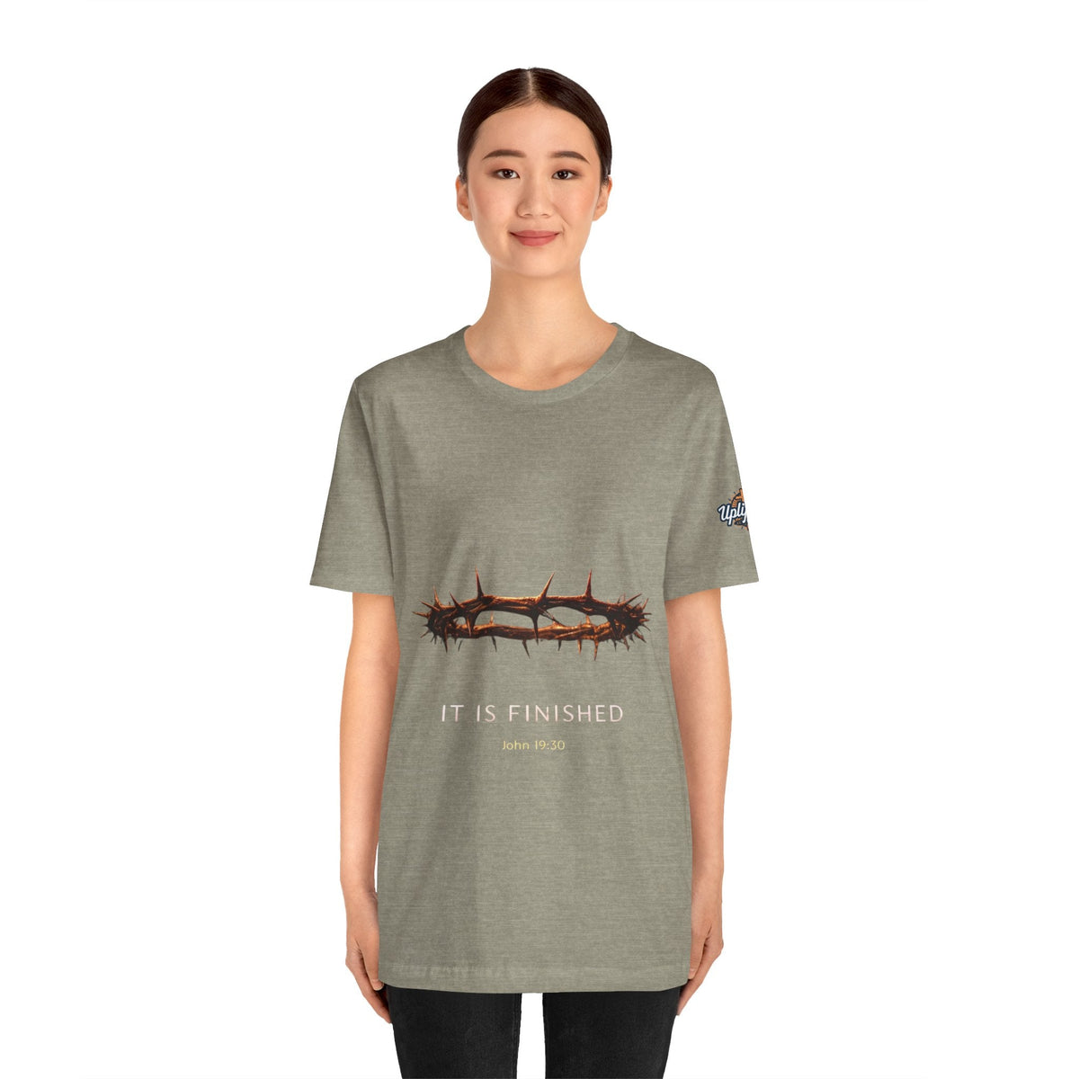 It Is Finished Crown of Thorns Tee — Christian John 19:30 Faith Shirt Printify
