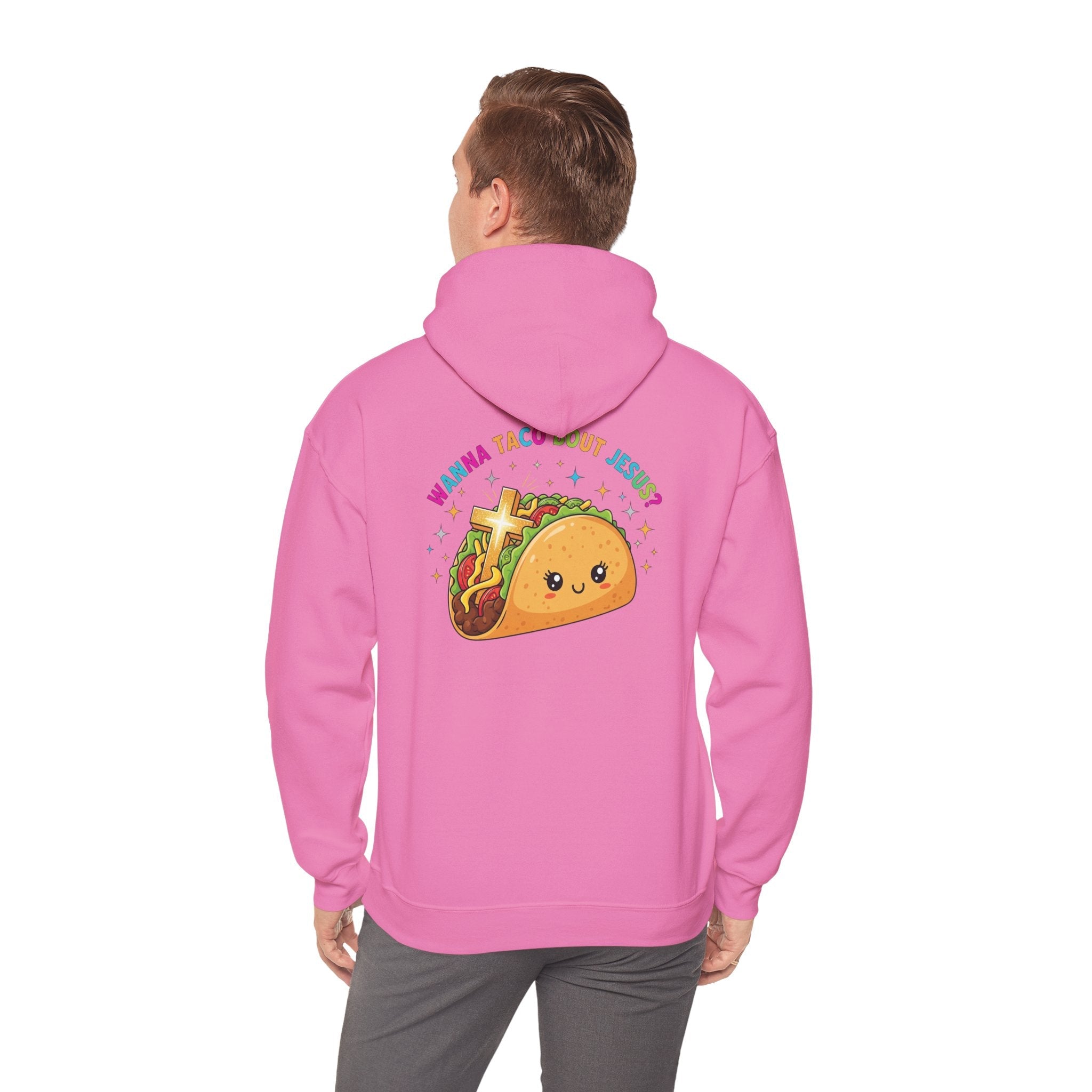 Wanna Taco 'Bout Hoodie – Cozy Christian Pun Hoodie for Faith & Fun Printify