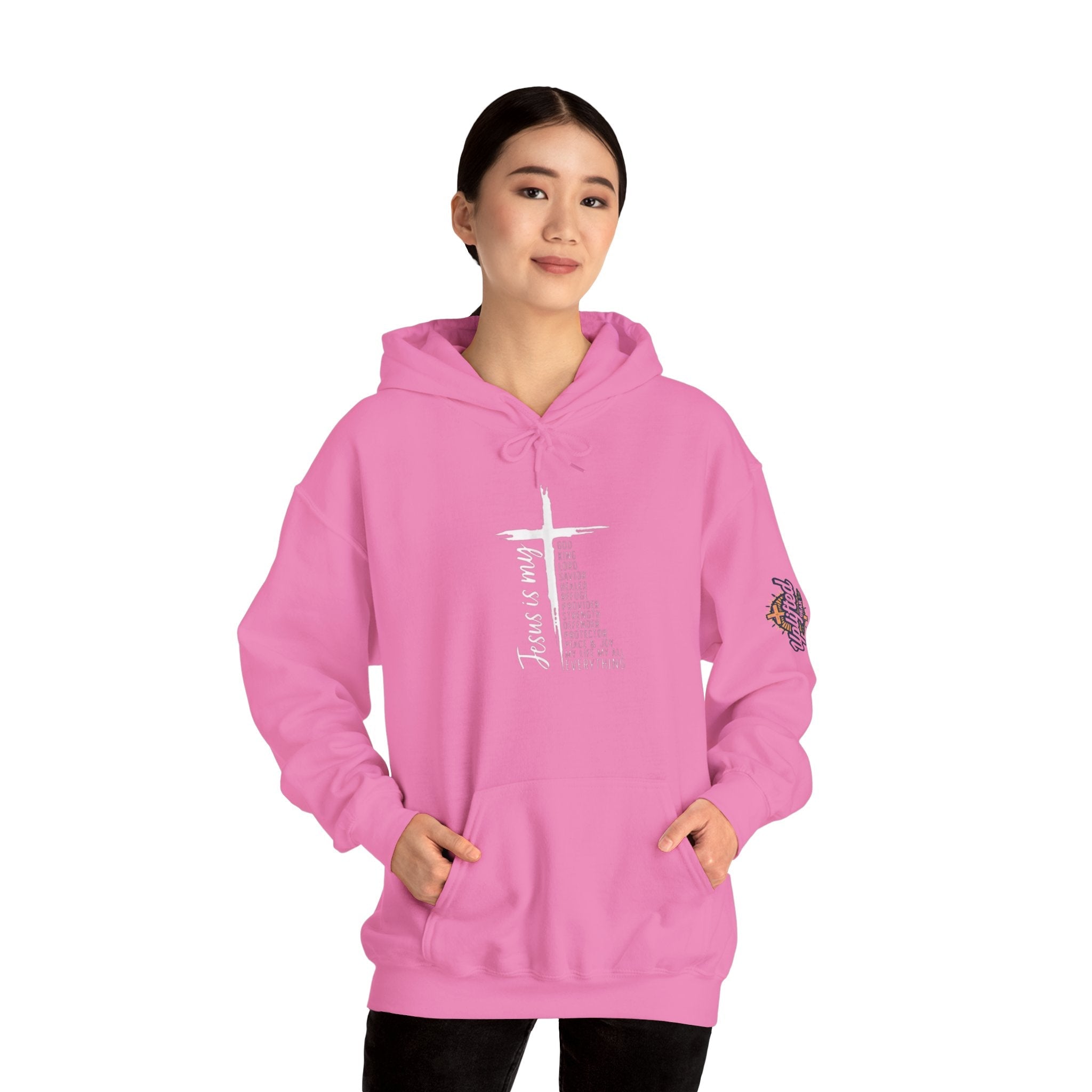 Jesus Is My Everything Hoodie – Cross List God King Lord Savior Christian Sweatshirt for Total Surrender Faith Printify