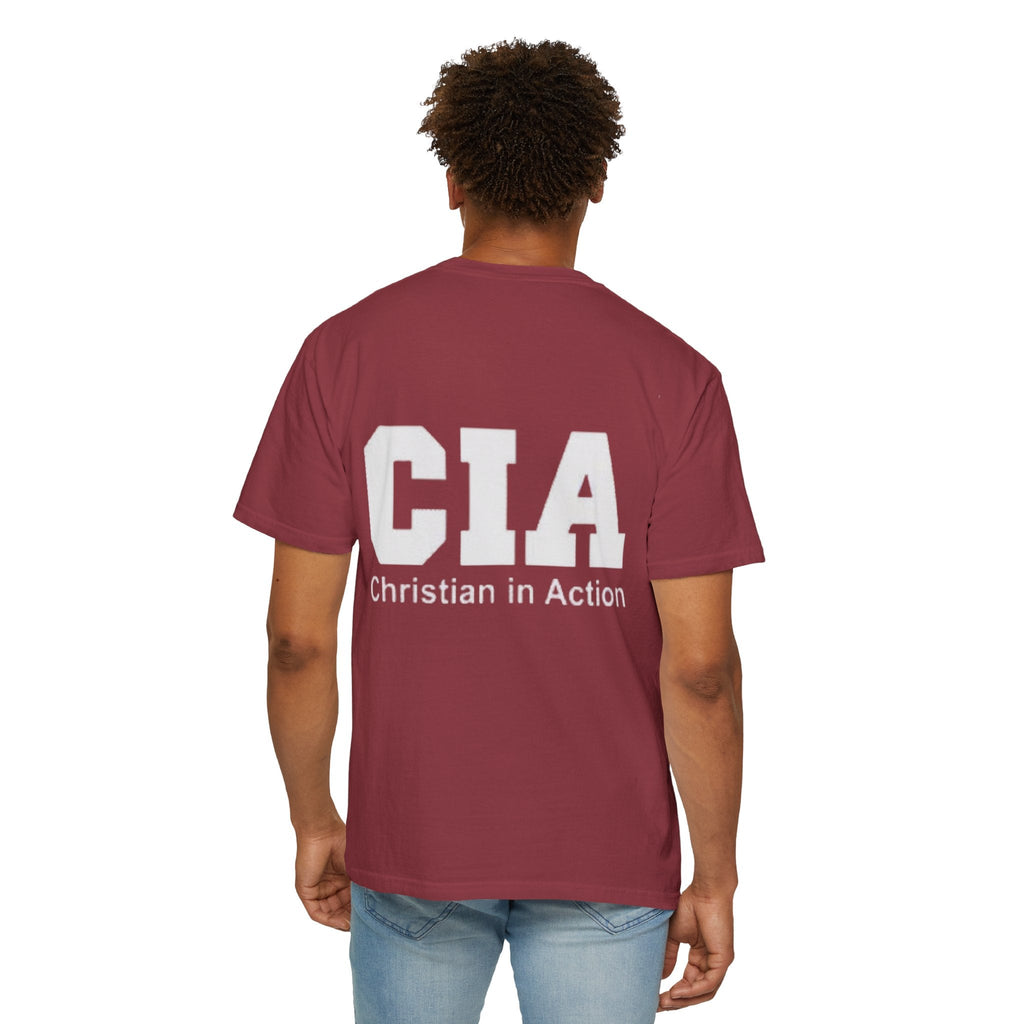 CIA Christian in Action T-shirt - Funny Faith Parody T-shirt - Mission Ready Apparel Printify