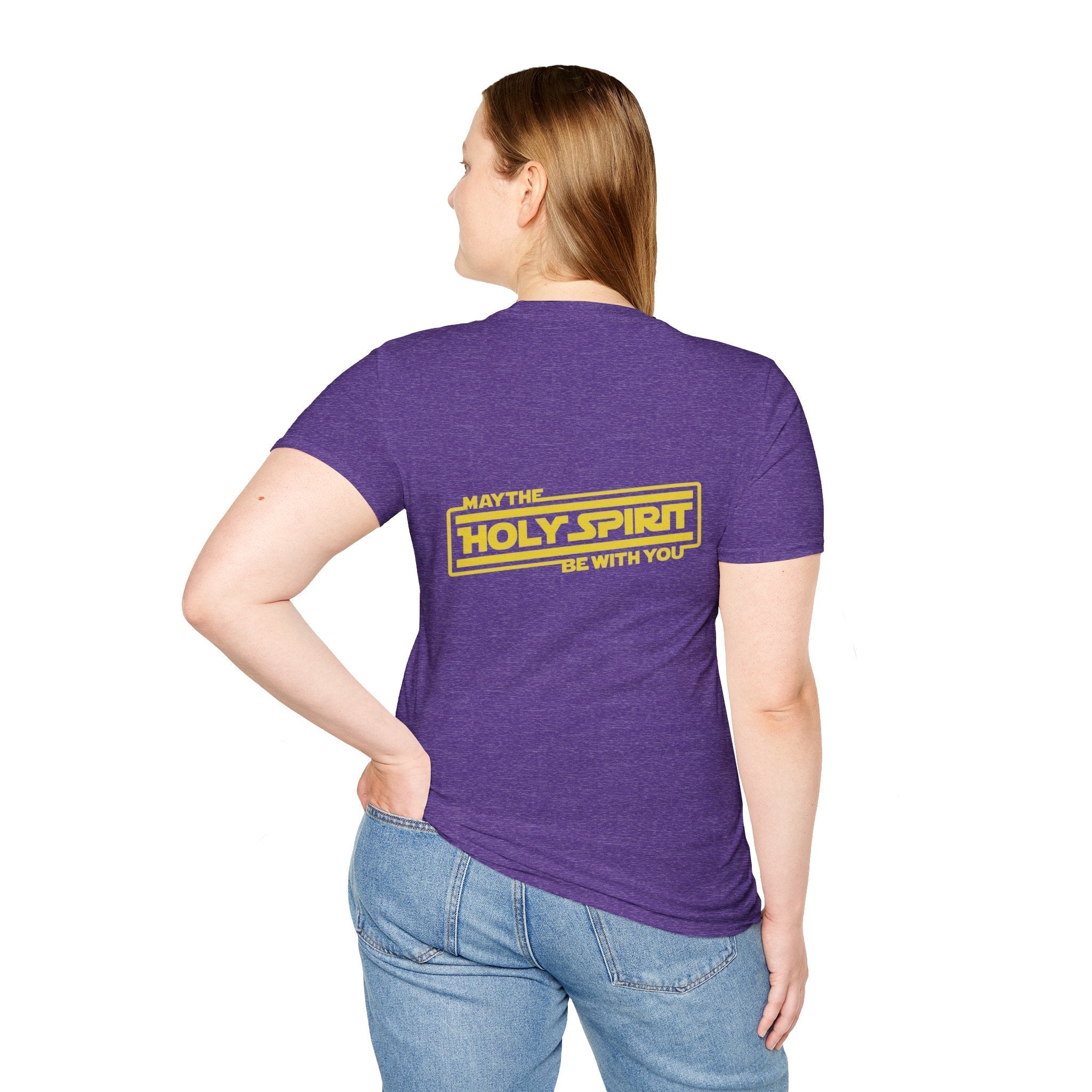 May the Holy Spirit Be With You T-shirt - Christian Star Wars Parody T-shirt Printify