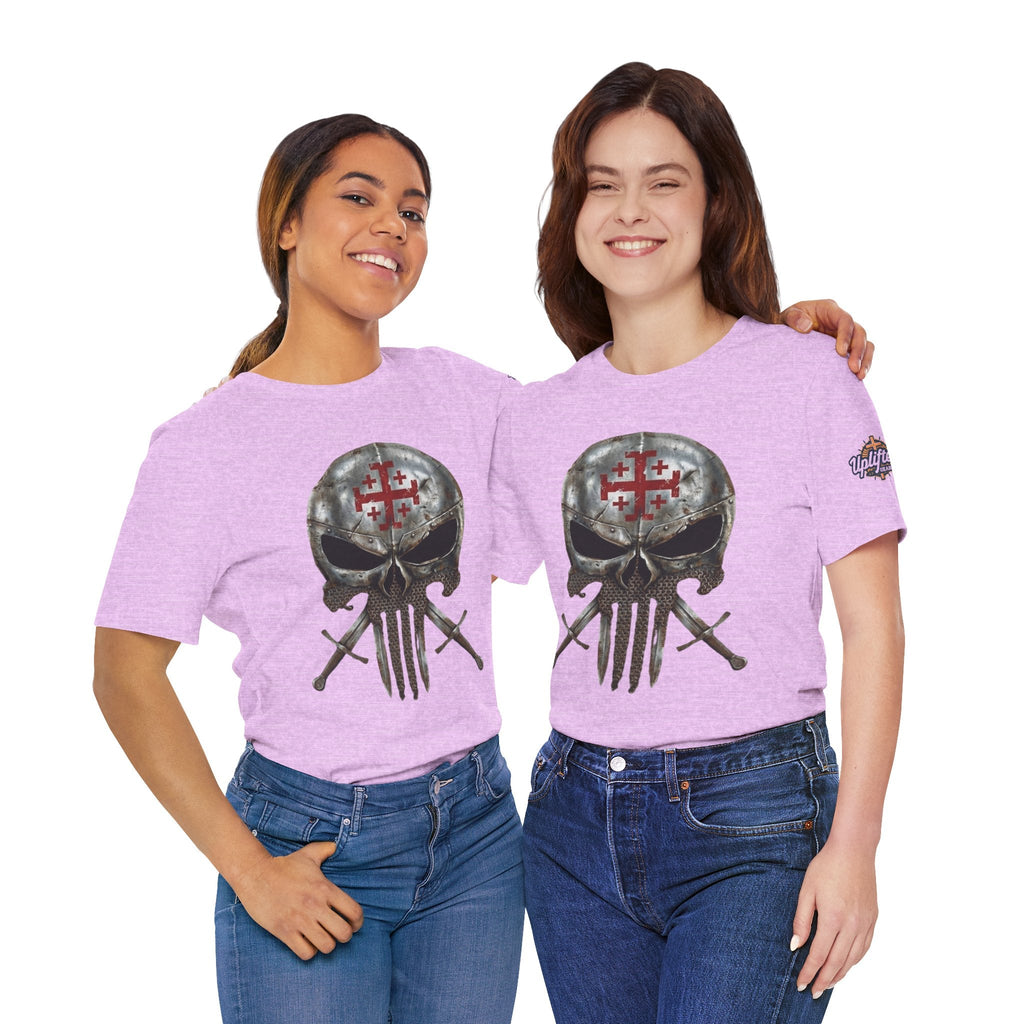 Crusader Knight Christian Skull T-shirt - Warrior Armor of God T-shirt Printify