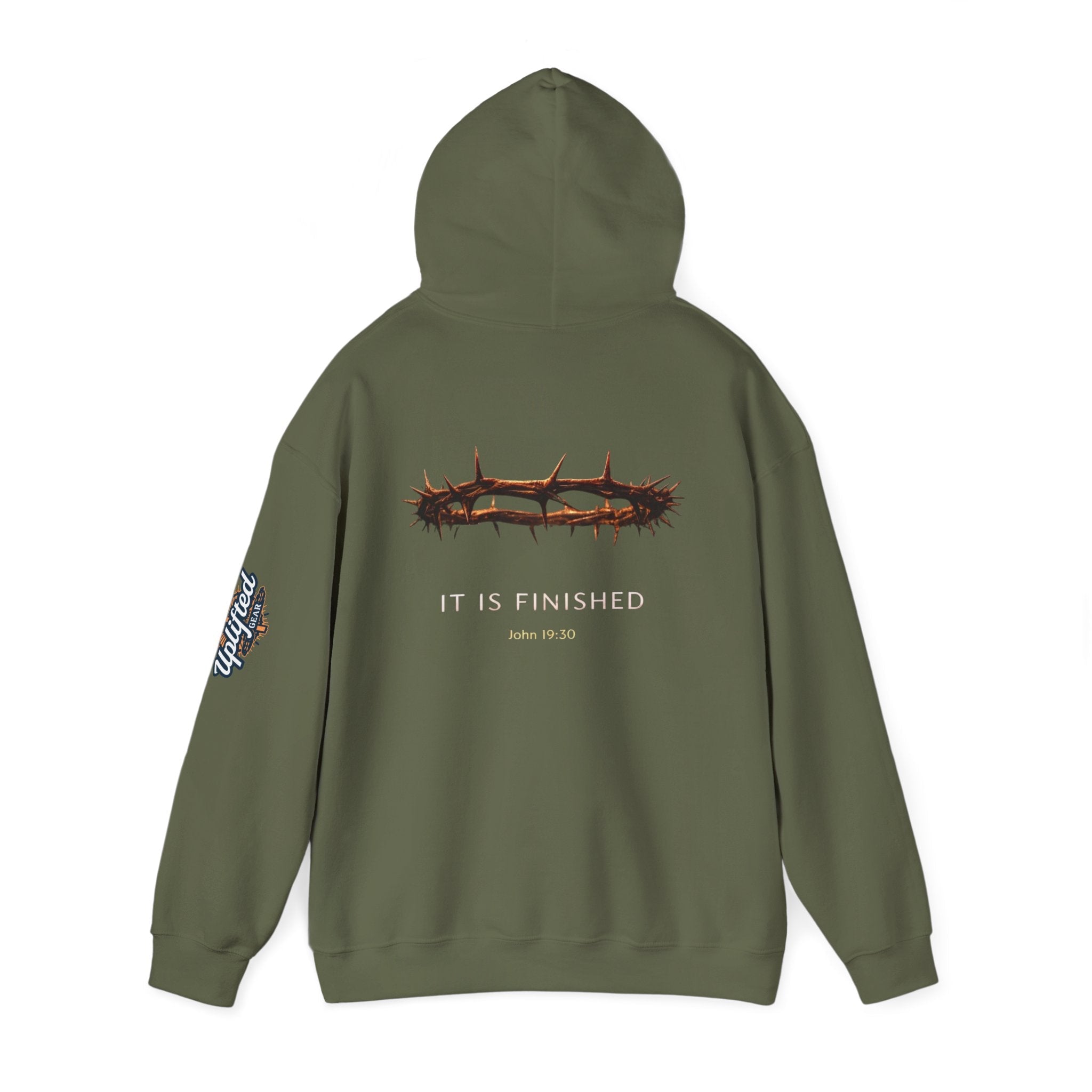 It Is Finished Crown of Thorns Hoodie — Christian John 19:30 Faith Hoodie Printify