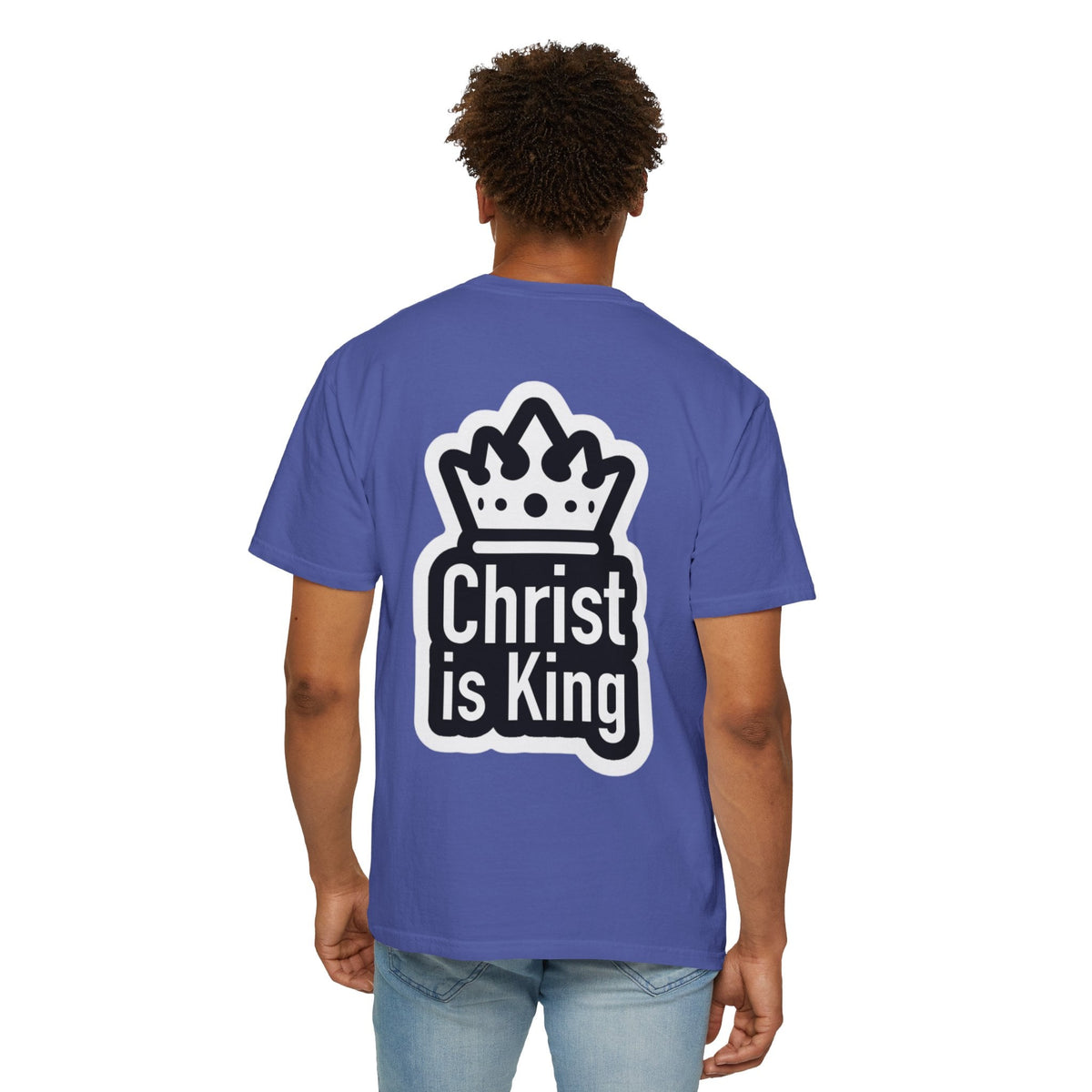 Christ is King T-Shirt – Bold Crown & Cross Christian Tee for Unashamed Faith Printify