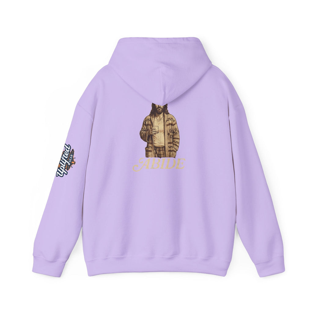Abide Jesus Hoodie — Vintage 'The Dude' Religious Graphic Hoodie Printify