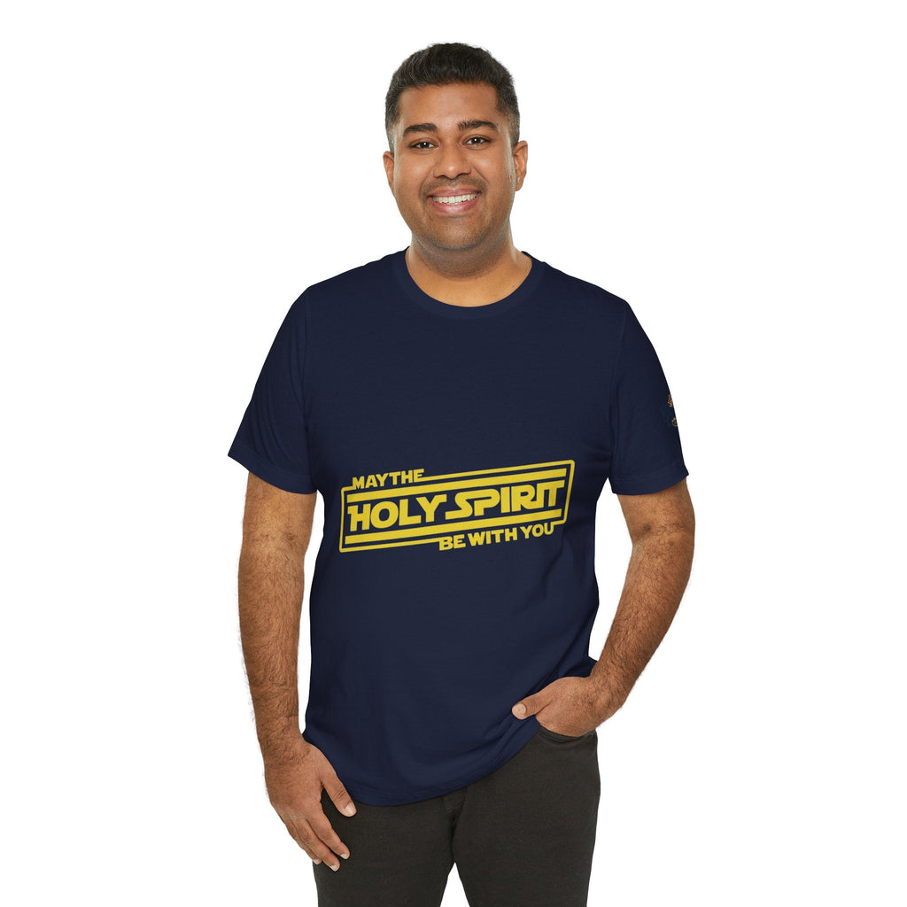 May the Holy Spirit Be With You T-shirt - Christian Star Wars Parody T-shirt Printify