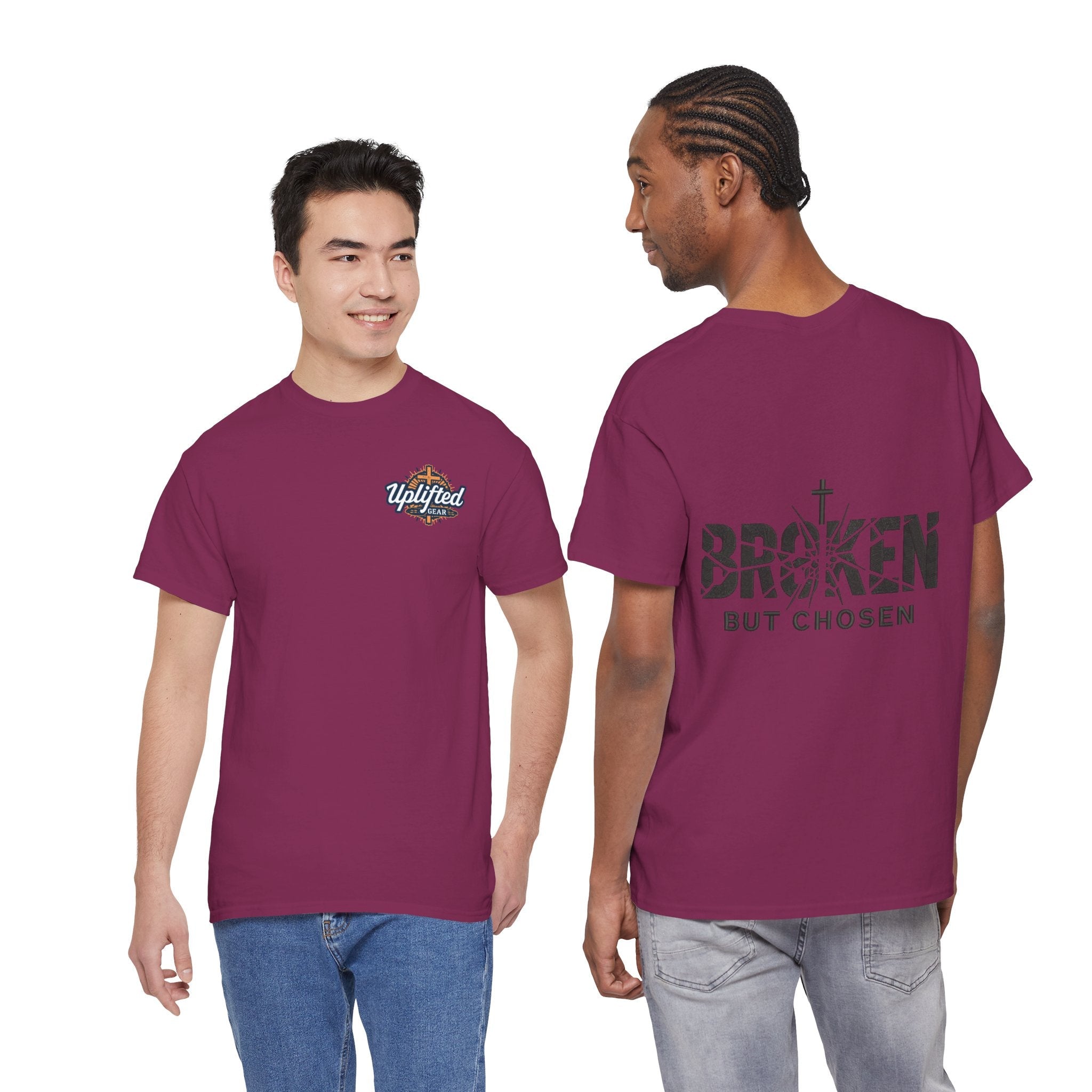Broken But Chosen T-Shirt — Inspirational Faith Graphic Tee Printify