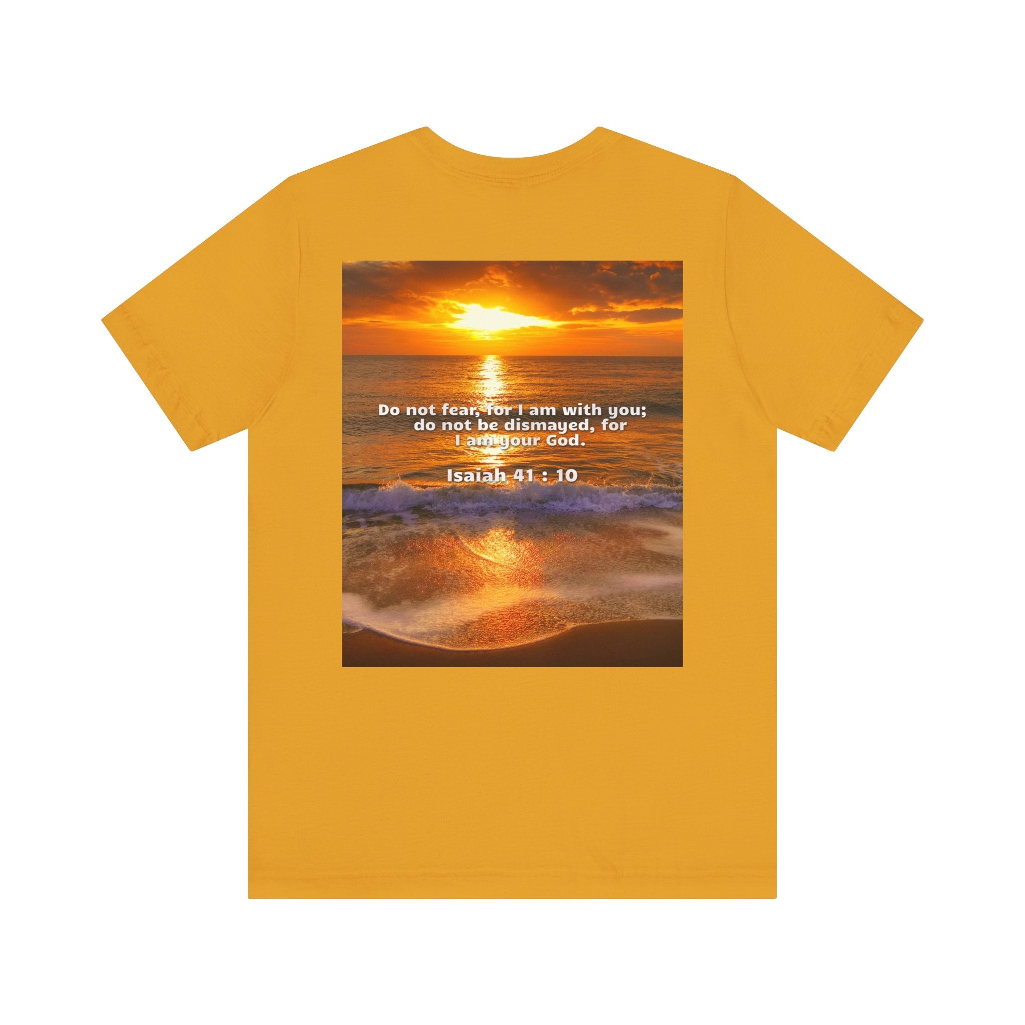 Bible Verse Unisex - Isaiah 41 : 10 Jersey Short Sleeve Tee Printify