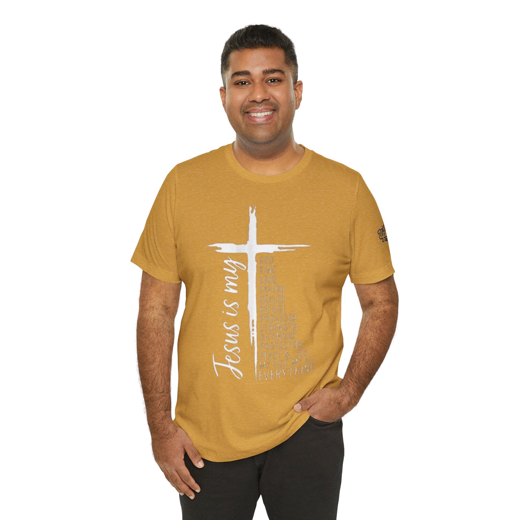 Jesus Is My Everything T-shirt – Cross List God King Lord Savior Christian T-shirt for Total Surrender Faith Printify