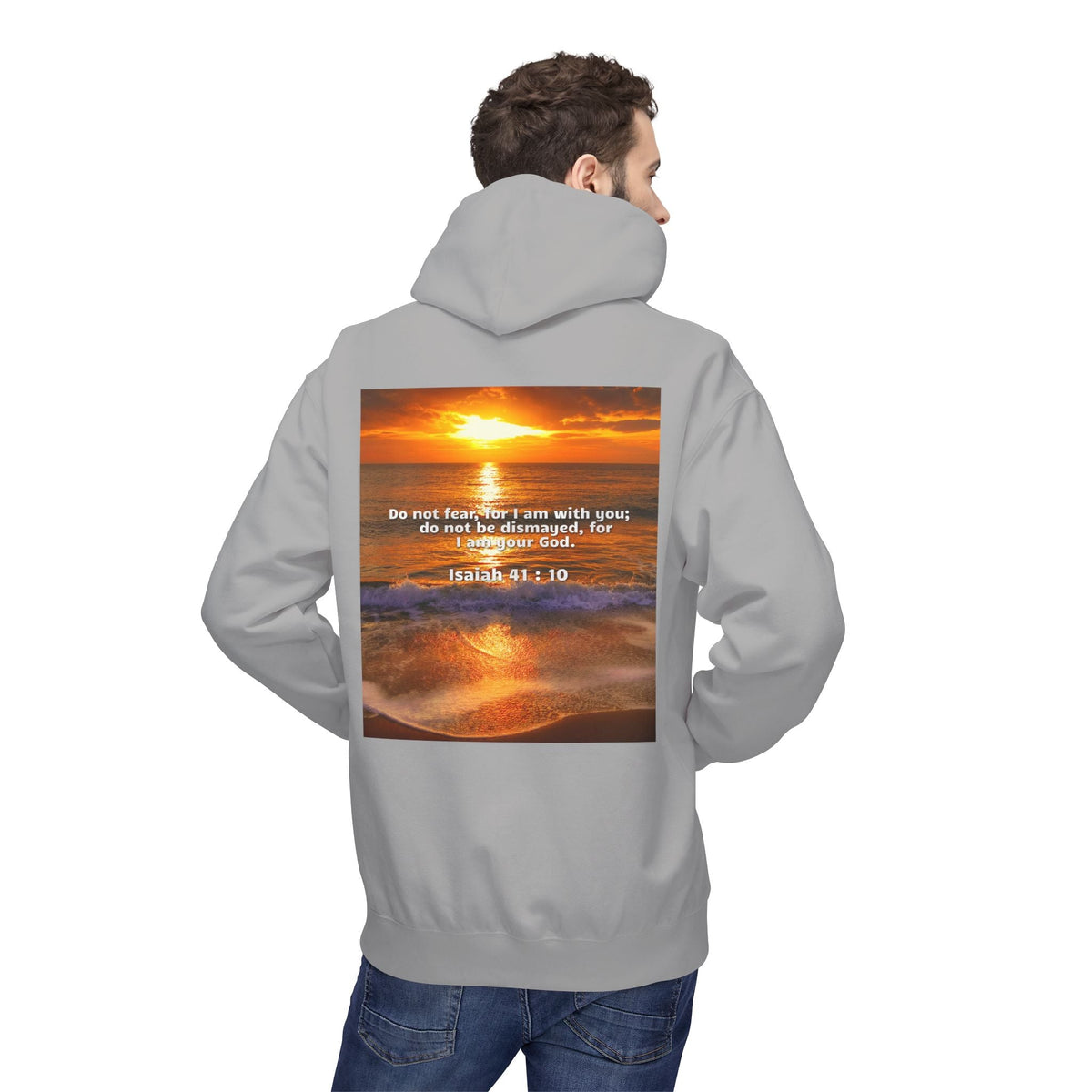 Hoodie - Isaiah 41:10 Bible Verse Religious Design Printify