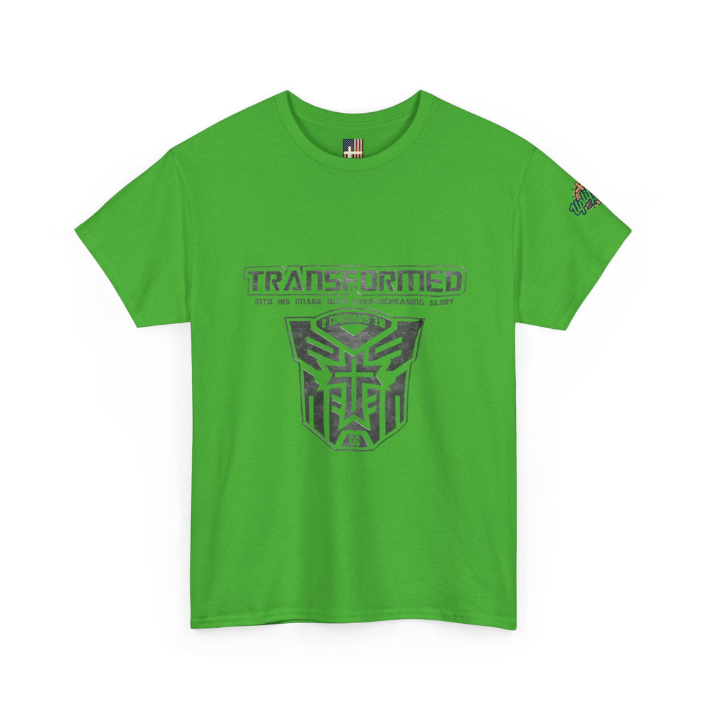 Transformer Logo Christian T-shirt | 2 Corinthians 3:18 Bible Verse T-shirt Printify
