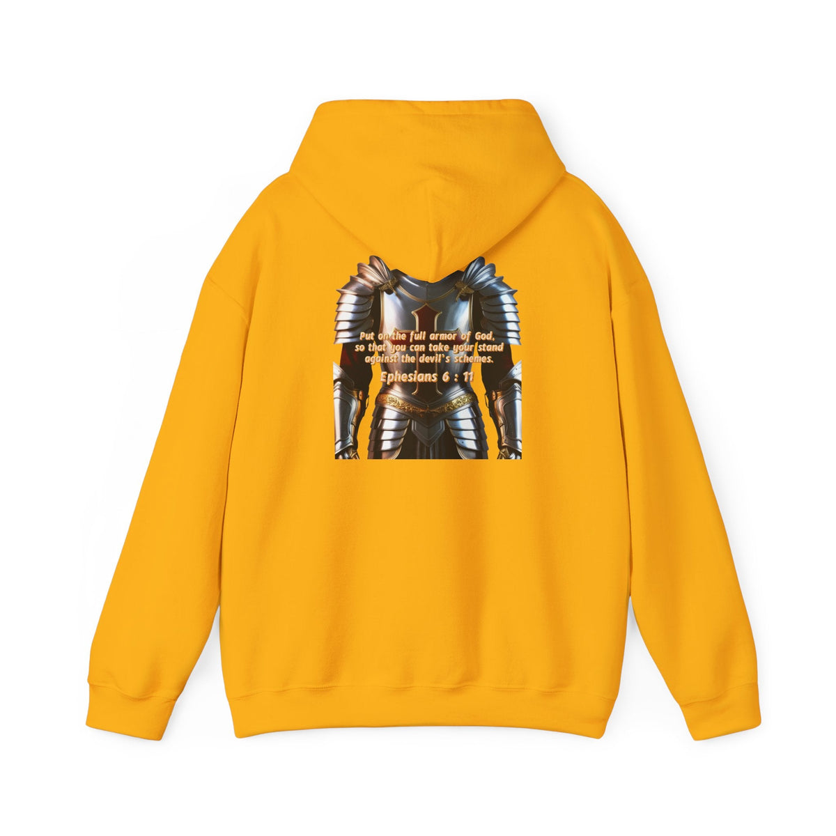 Religious Graphic Armor Of God Design - Unisex Heavy Blend™ Hooded Sweatshirt Printify