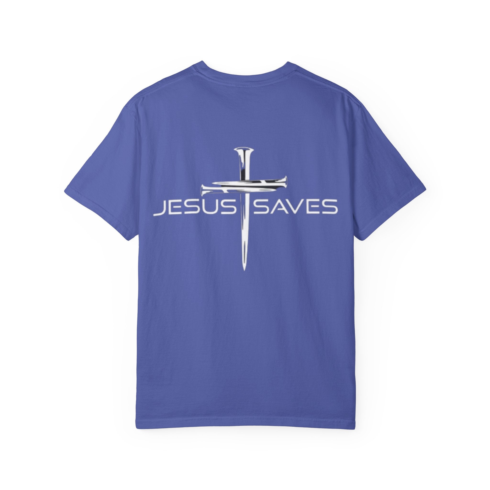 Jesus Saves T-shirt – 3 Nails Crucifix Cross Christian T-shirt for Redemption Faith & Bold Salvation