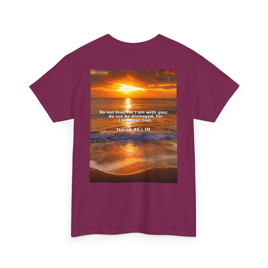 Bible Verse Unisex Tee -  Isaiah 41 : 10 Printify