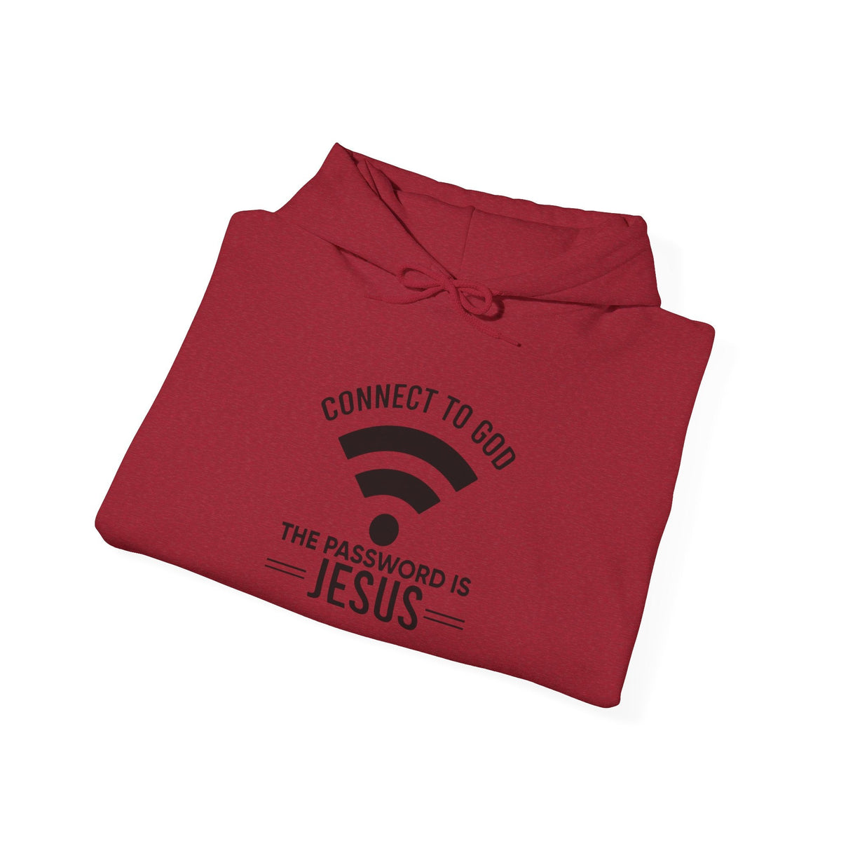 Connect to God Hoodie - WIFI Password is Jesus - Funny Christian Faith Hoodie Printify