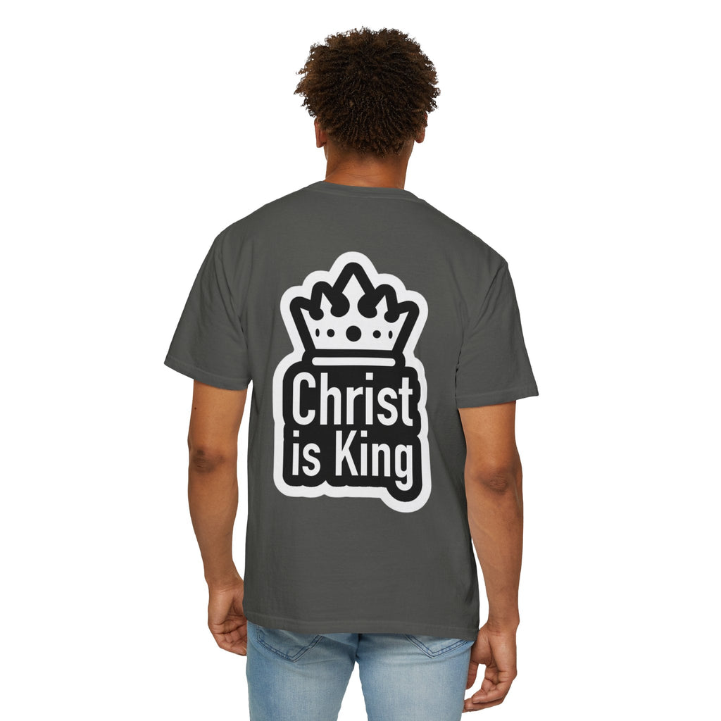Christ is King T-Shirt – Bold Crown & Cross Christian Tee for Unashamed Faith Printify