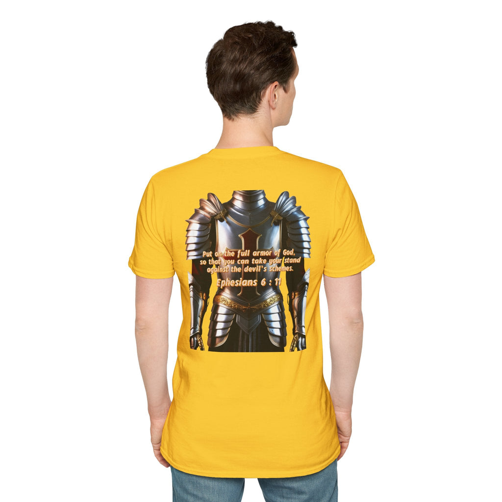 Religious Graphic Armor Of God Design - Unisex Softstyle T-Shirt Printify