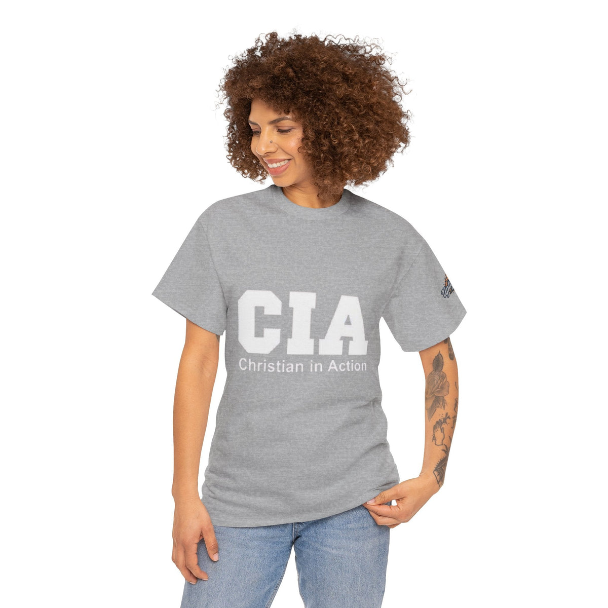 CIA Christian in Action T-shirt - Funny Faith Parody T-shirt - Mission Ready Apparel Printify