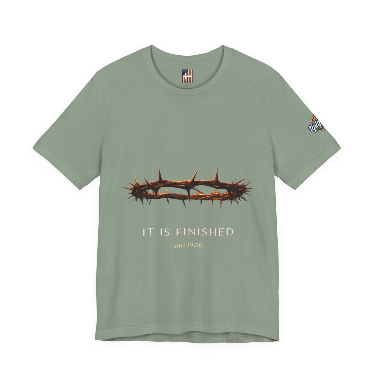 It Is Finished Crown of Thorns Tee — Christian John 19:30 Faith Shirt Printify