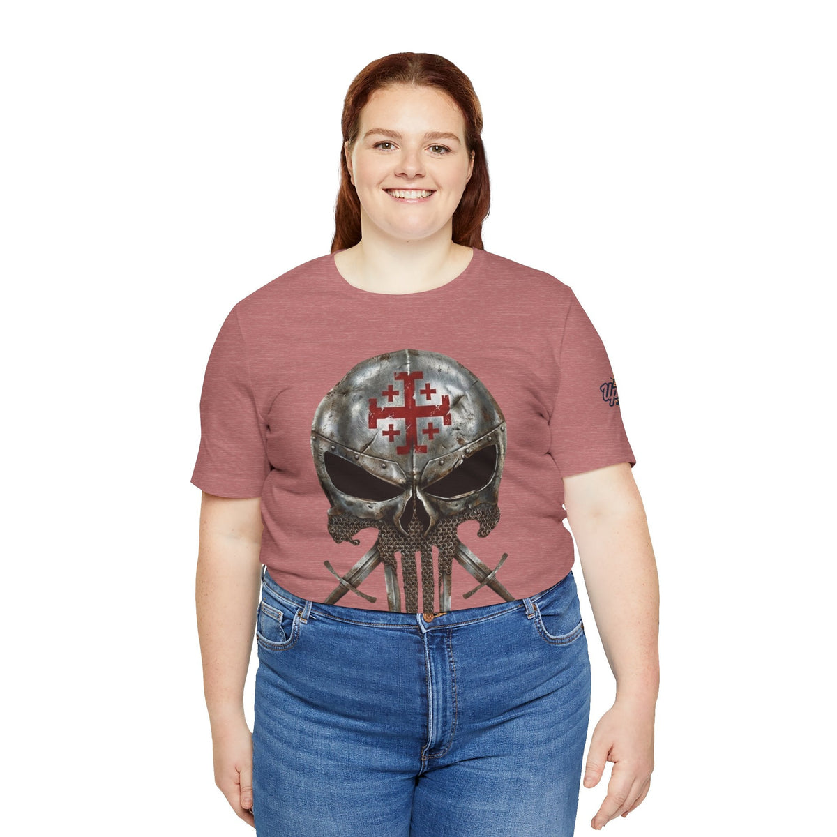 Crusader Knight Christian Skull T-shirt - Warrior Armor of God T-shirt Printify
