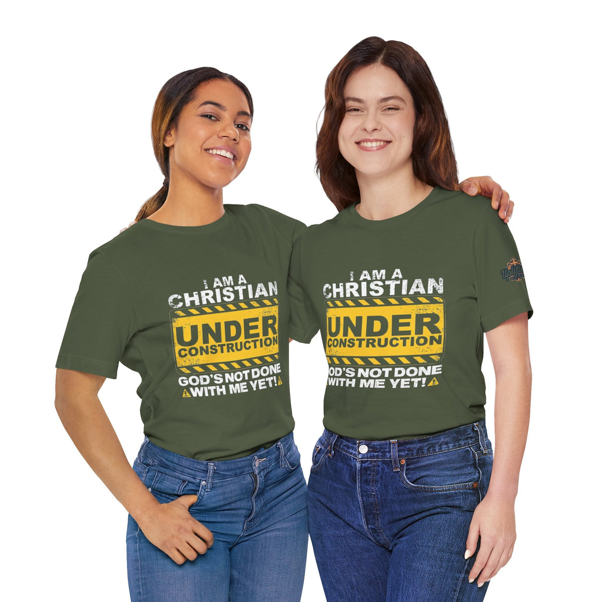 Christian Under Construction T-shirt | God Is Not Done With Me Yet T-shirt Printify