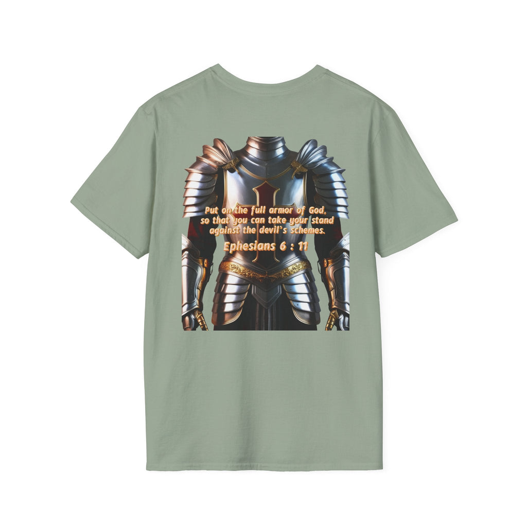 Religious Graphic Armor Of God Design - Unisex Softstyle T-Shirt Printify