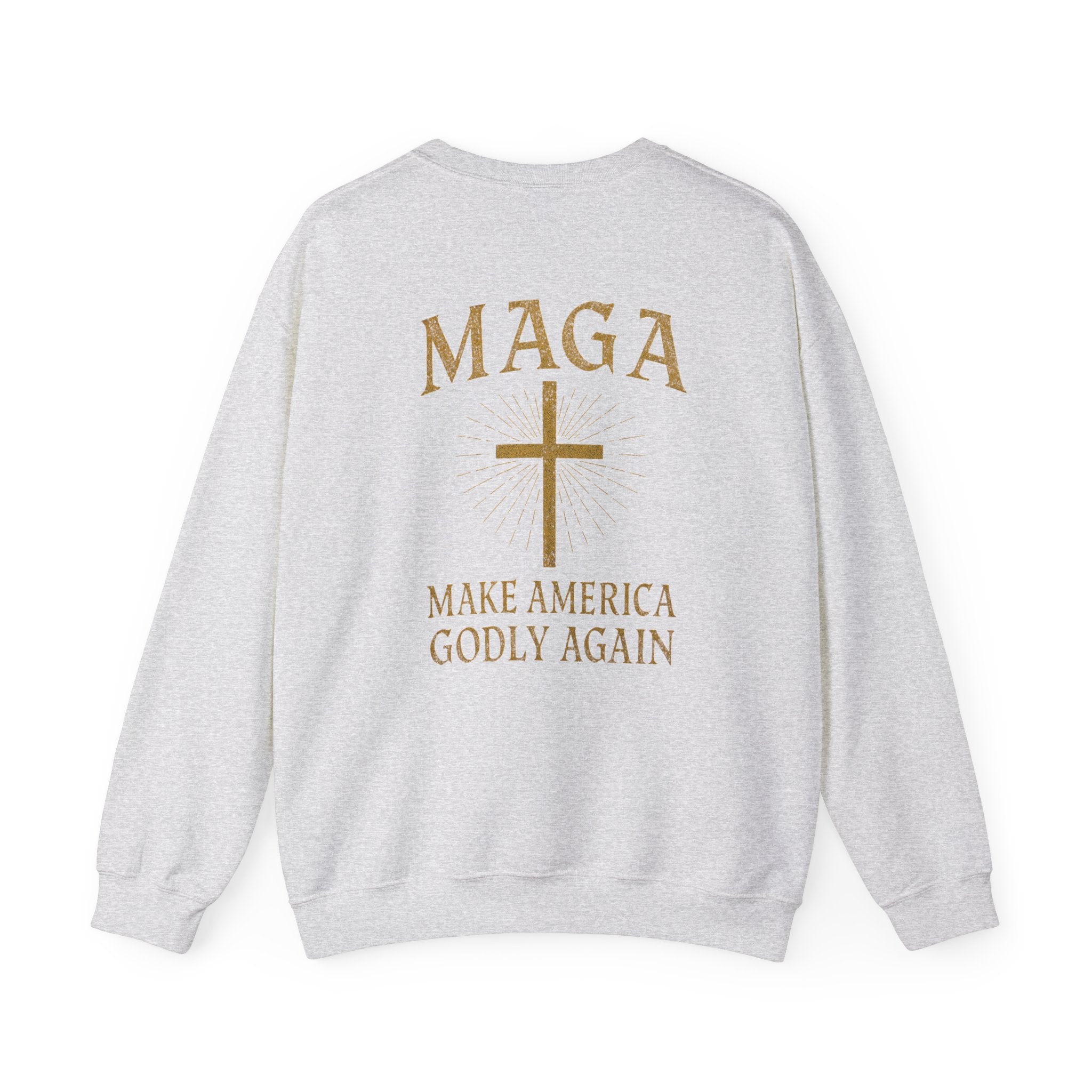 Make America Godly Again Sweatshirt – MAGA Christian Patriotic Hoodie for Faith & Freedom Printify