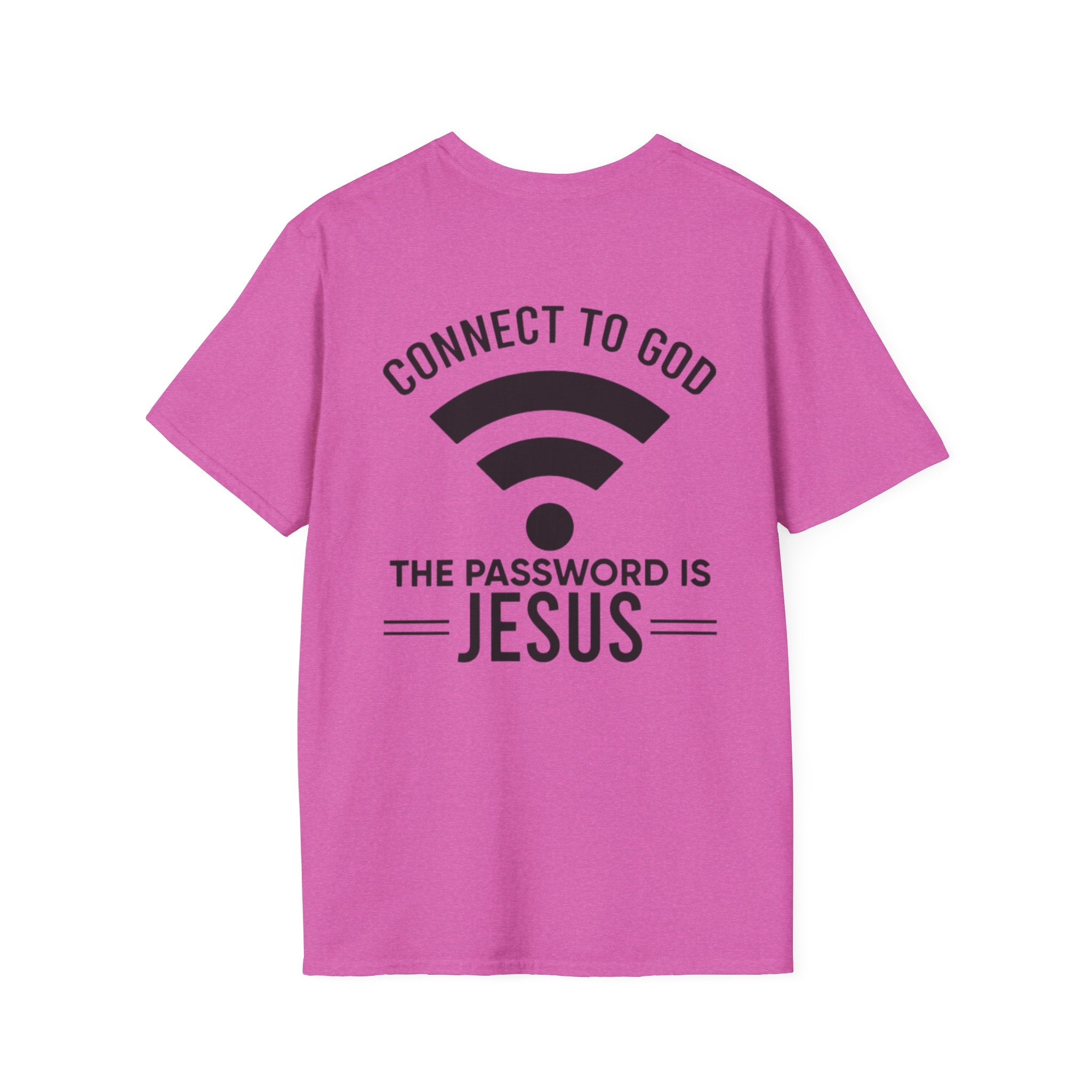 Connect to God T-shirt - WIFI Password is Jesus - Funny Christian Faith T-shirt Printify