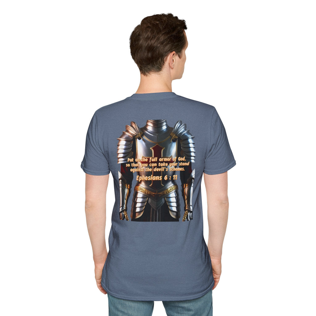 Religious Graphic Armor Of God Design - Unisex Softstyle T-Shirt Printify