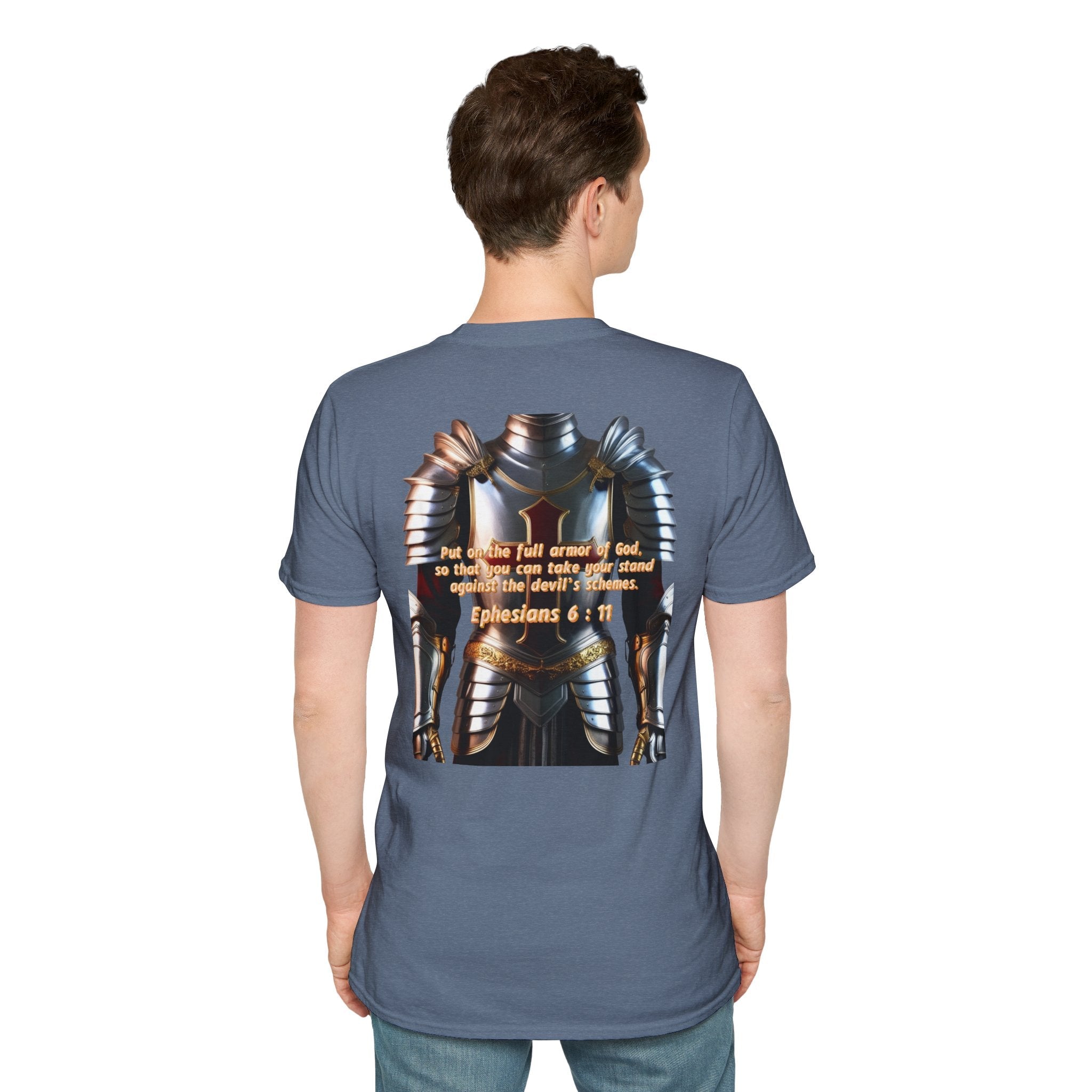 Religious Graphic Armor Of God Design - Unisex Softstyle T-Shirt Printify