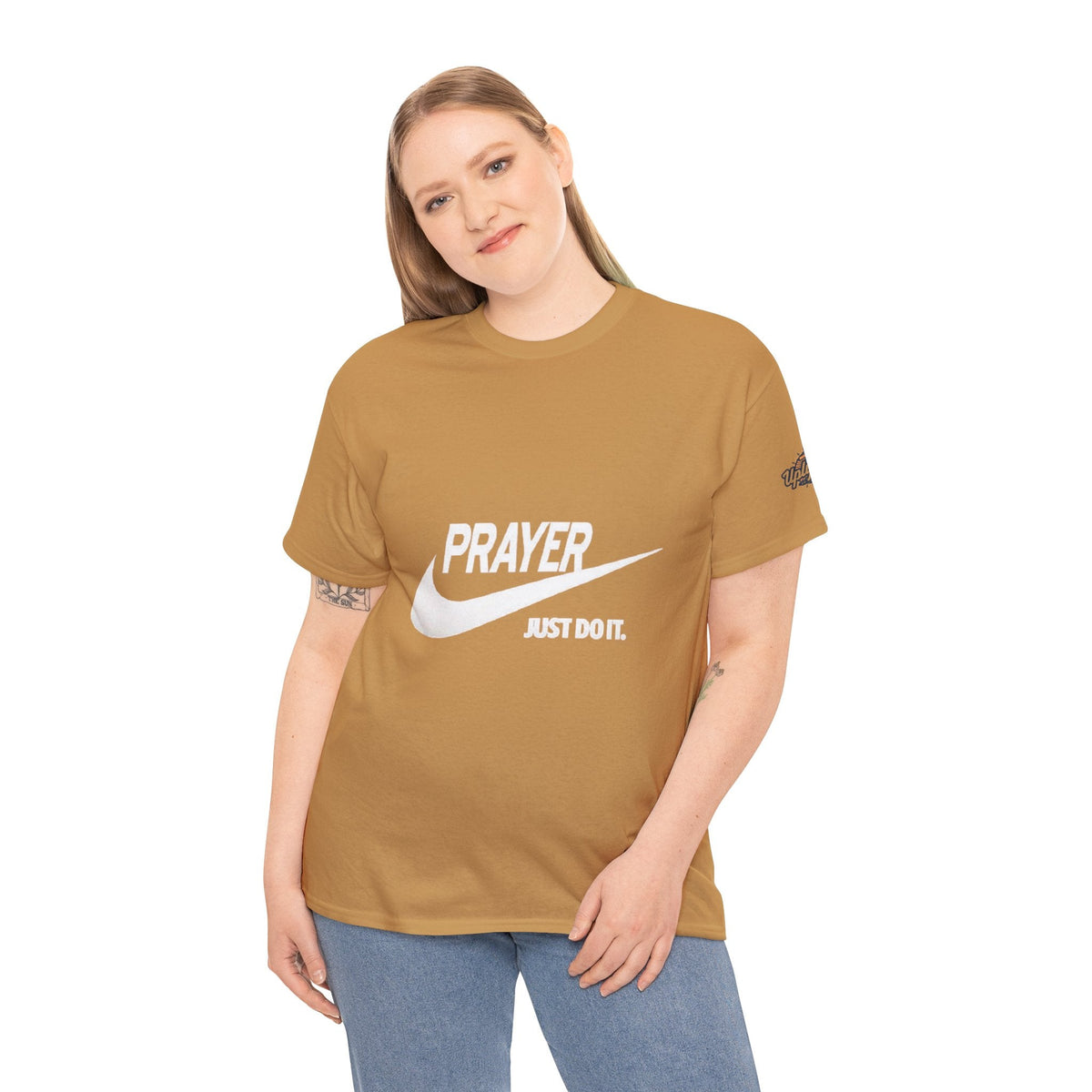 Prayer Just Do It T-shirt - Funny Christian Nike Parody T-shirt - Faith Gear Printify