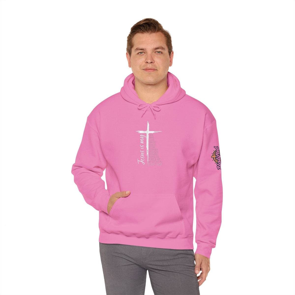 Jesus Is My Everything Hoodie – Cross List God King Lord Savior Christian Sweatshirt for Total Surrender Faith Printify
