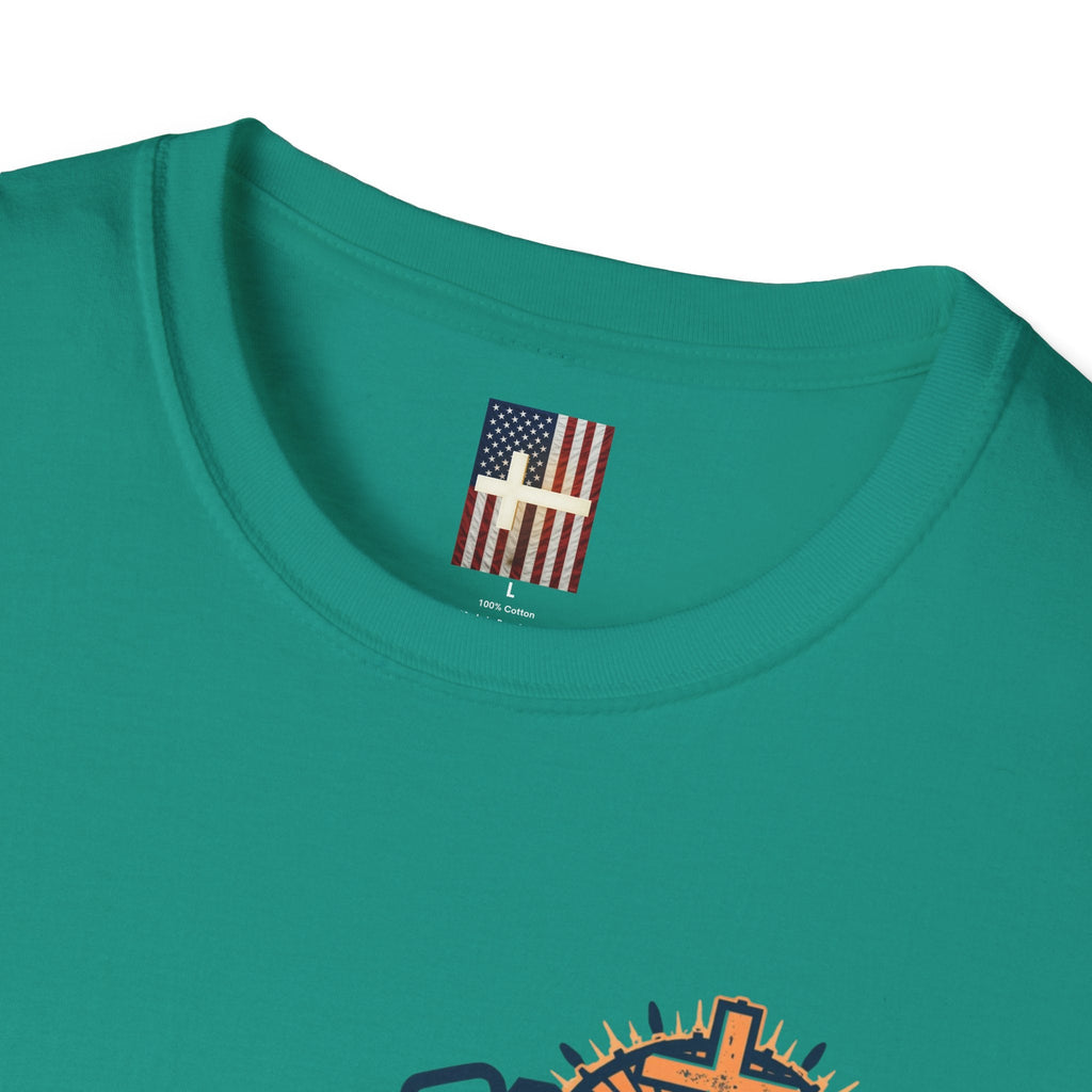 The Greatest Gift T-shirt – Cross Bow Present Christian T-shirt for Christmas Salvation & Eternal Faith Printify