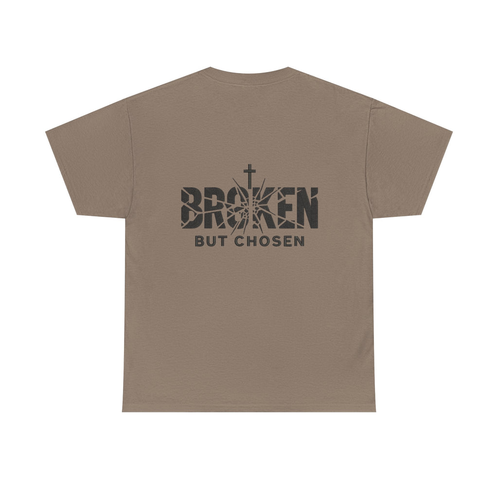 Broken But Chosen T-Shirt — Inspirational Faith Graphic Tee Printify