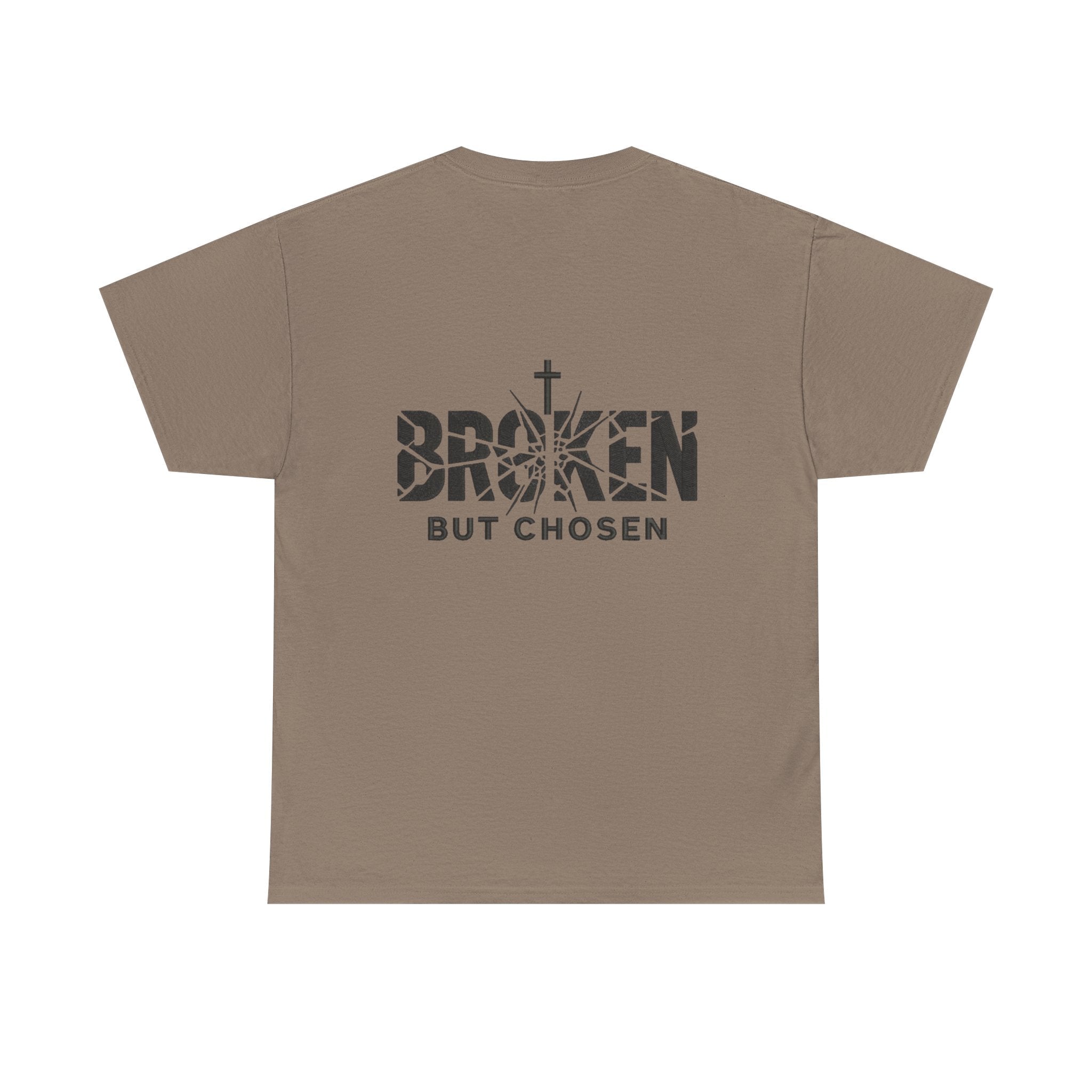 Broken But Chosen T-Shirt — Inspirational Faith Graphic Tee Printify