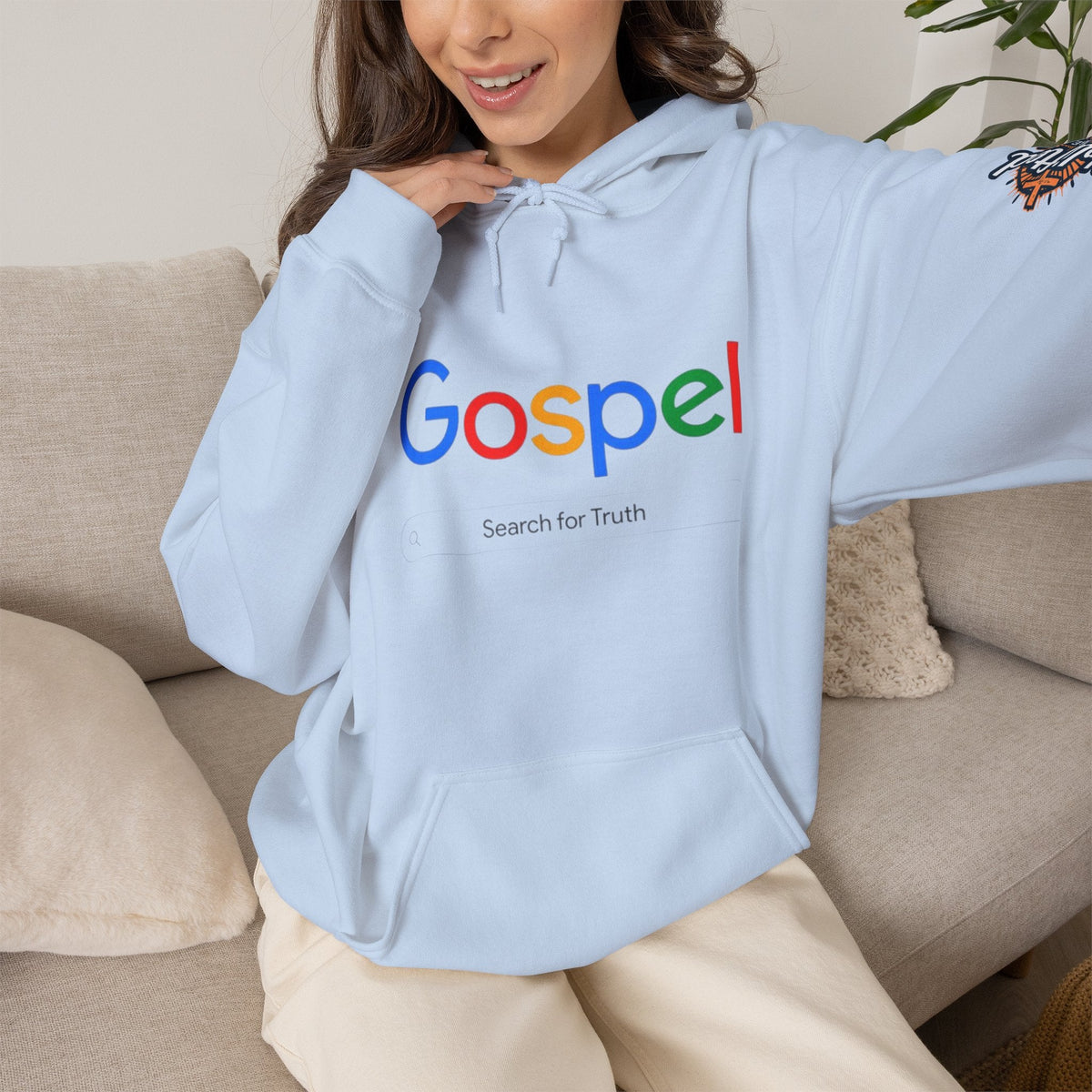 Gospel Hoodie — "Search for Truth" Christian Faith Pullover Printify