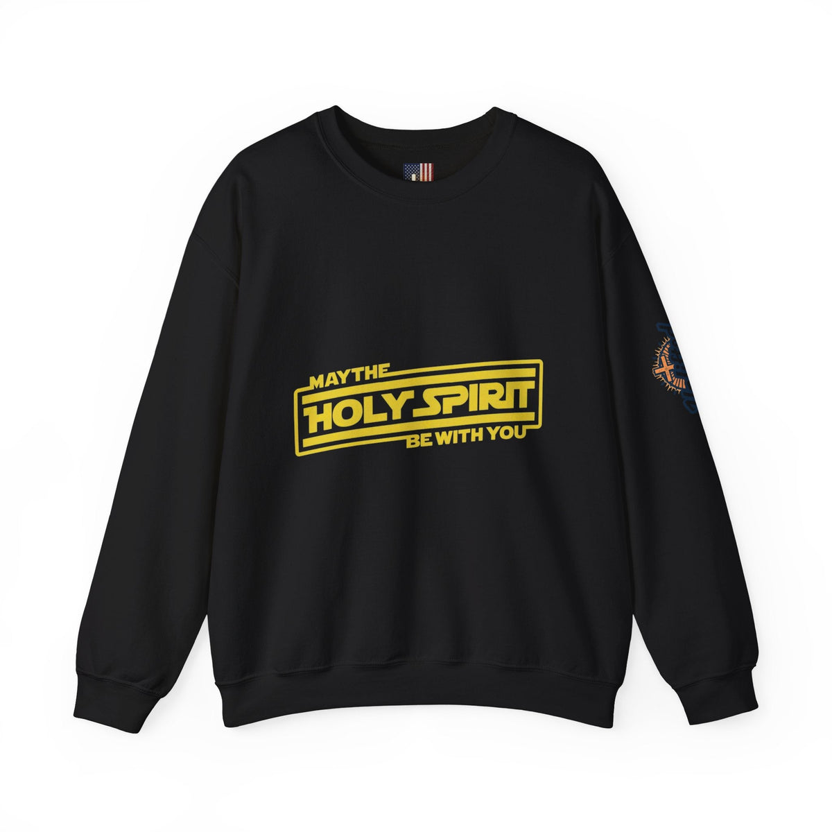 May the Holy Spirit Be With You Sweatshirt - Christian Star Wars Parody Sweatshirt Printify