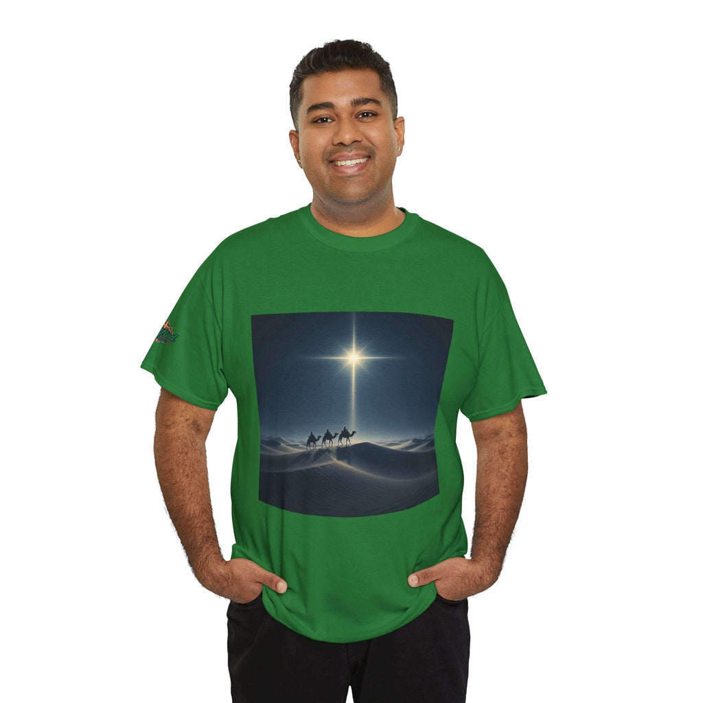 3 Wise Men T-shirt – Magi Camels Nativity Journey Christian Christmas T-shirt for Epiphany Faith & Holy Night Printify
