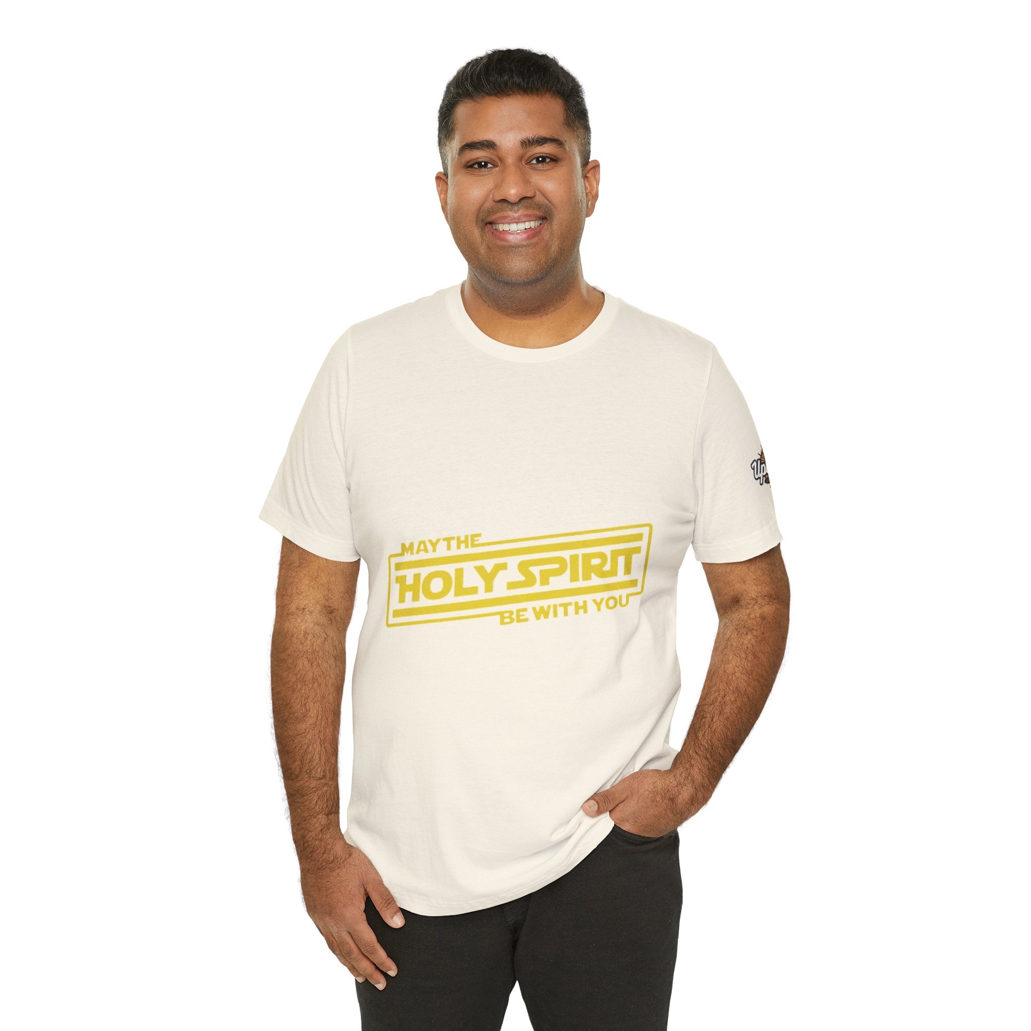 May the Holy Spirit Be With You T-shirt - Christian Star Wars Parody T-shirt Printify