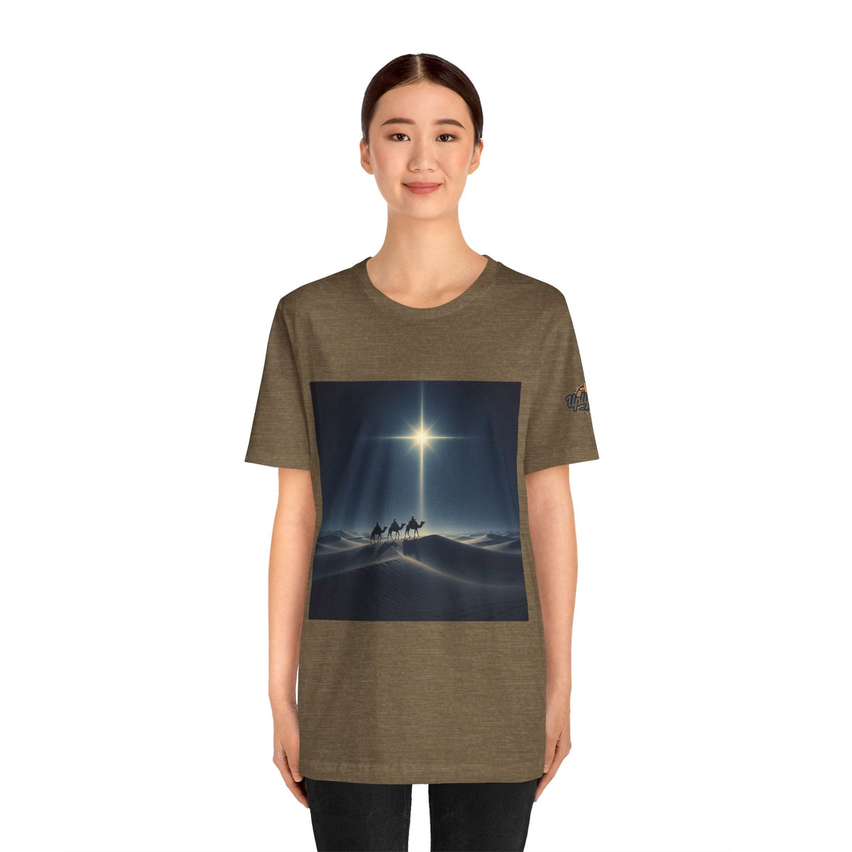 3 Wise Men T-shirt – Magi Camels Nativity Journey Christian Christmas T-shirt for Epiphany Faith & Holy Night Printify