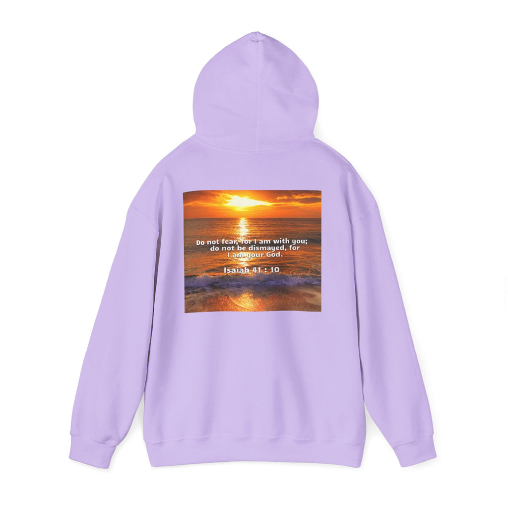 Bible Verse Unisex Heavy Blend™ Hooded Sweatshirt - Isaiah 41 : 10 Printify