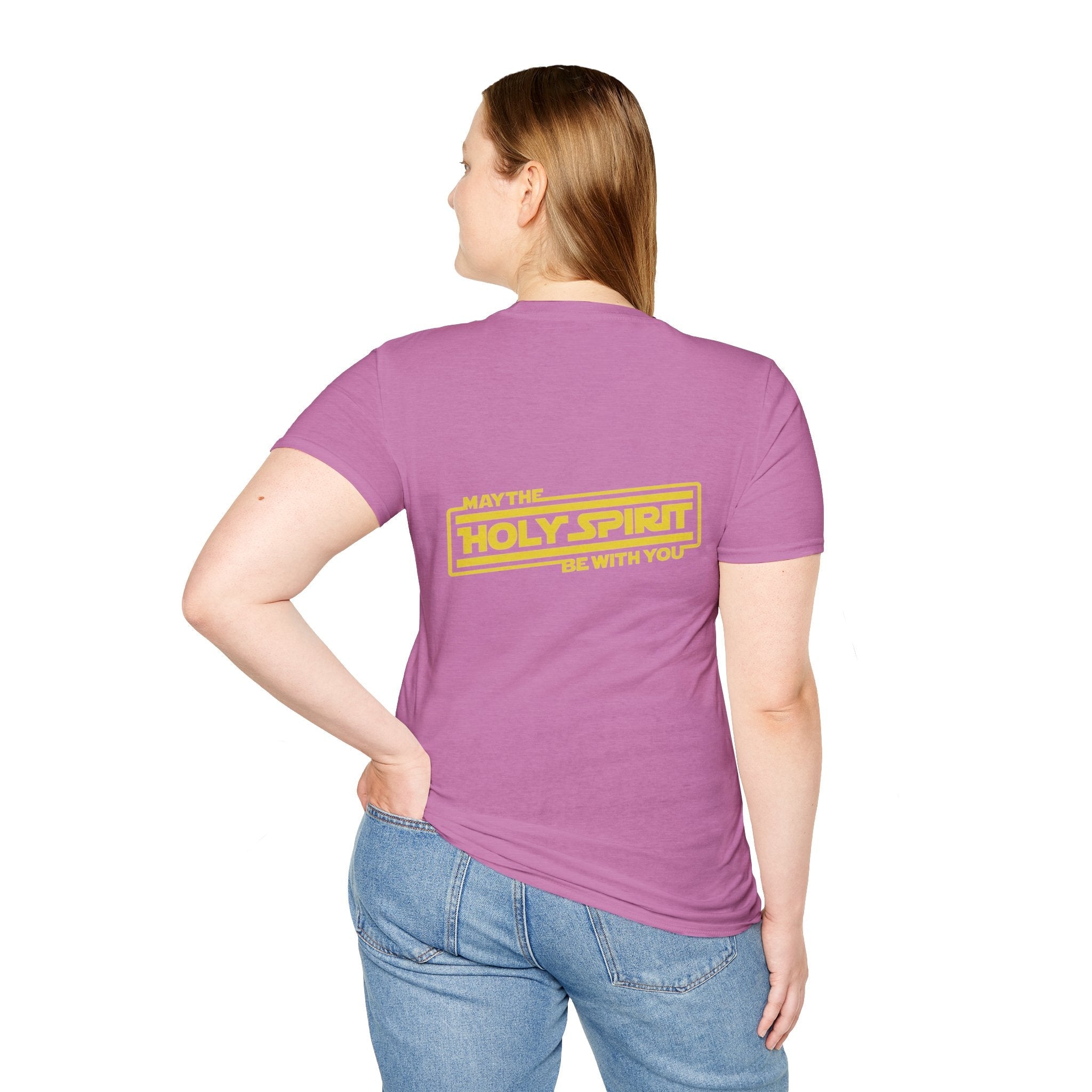 May the Holy Spirit Be With You T-shirt - Christian Star Wars Parody T-shirt Printify