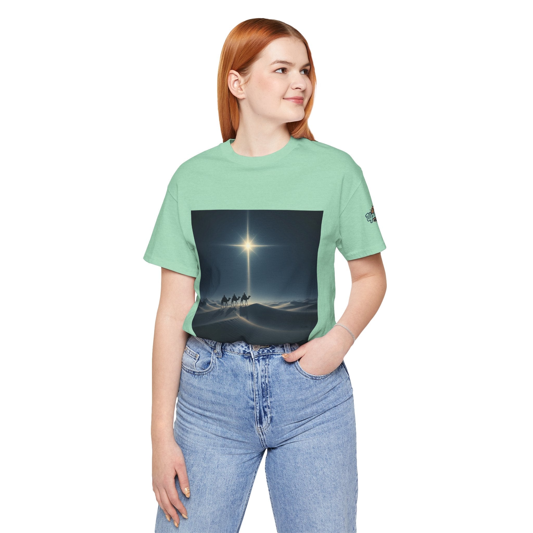3 Wise Men T-shirt – Magi Camels Nativity Journey Christian Christmas T-shirt for Epiphany Faith & Holy Night Printify