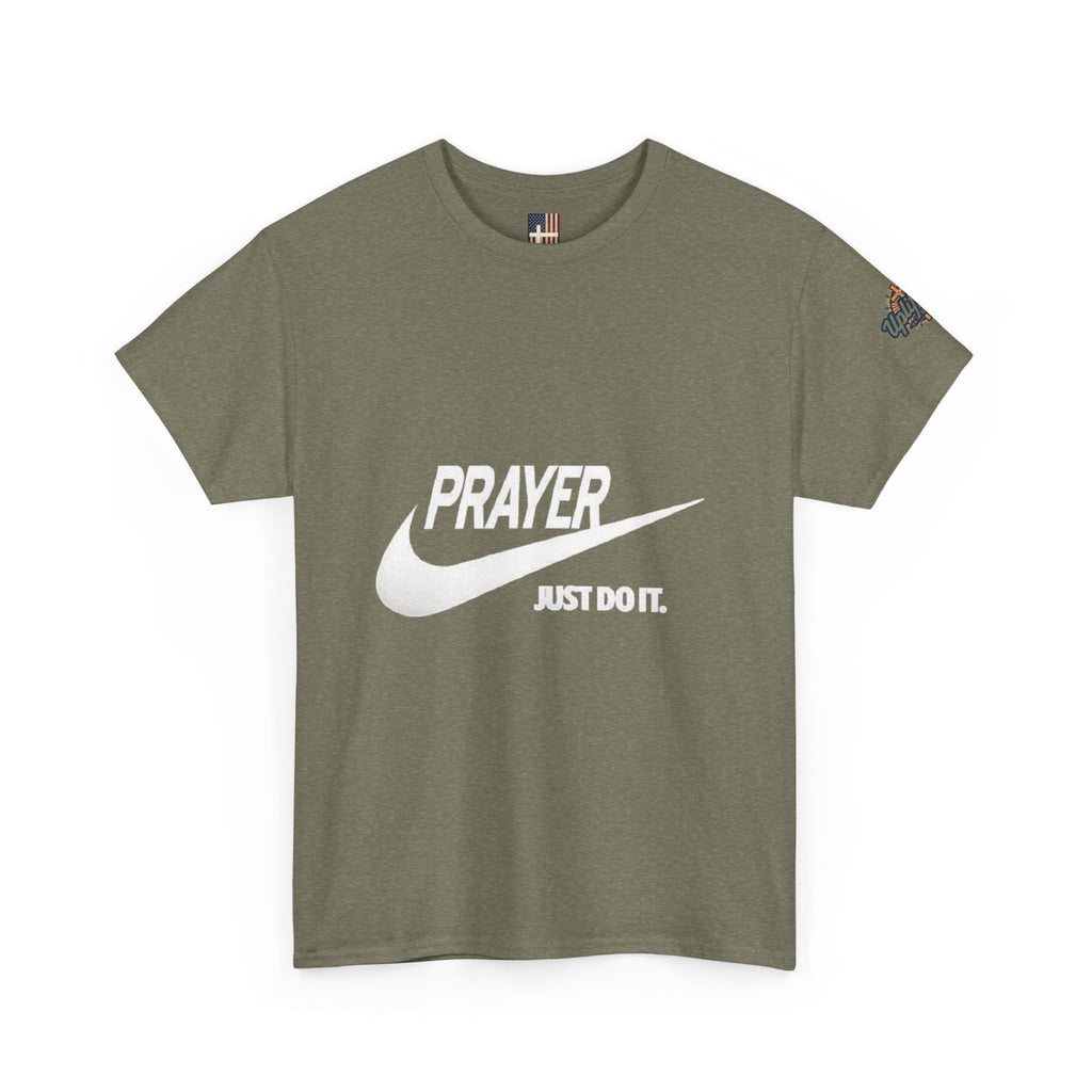 Prayer Just Do It T-shirt - Funny Christian Nike Parody T-shirt - Faith Gear Printify