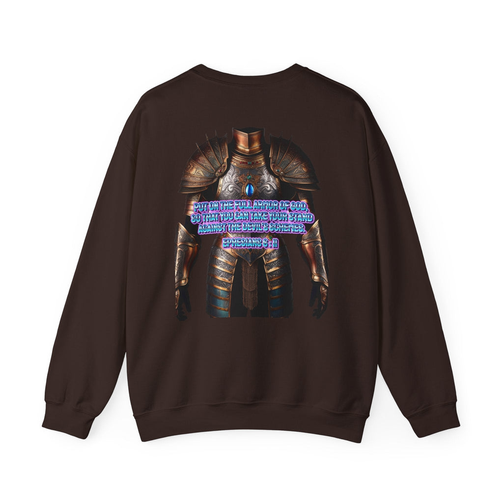 Religious Graphic Armor Of God Design - Unisex Heavy Blend™ Crewneck Sweatshirt Printify