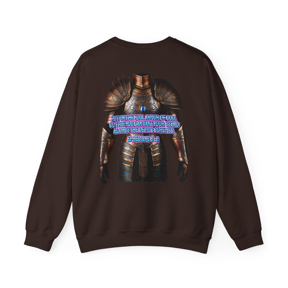 Religious Graphic Armor Of God Design - Unisex Heavy Blend™ Crewneck Sweatshirt Printify