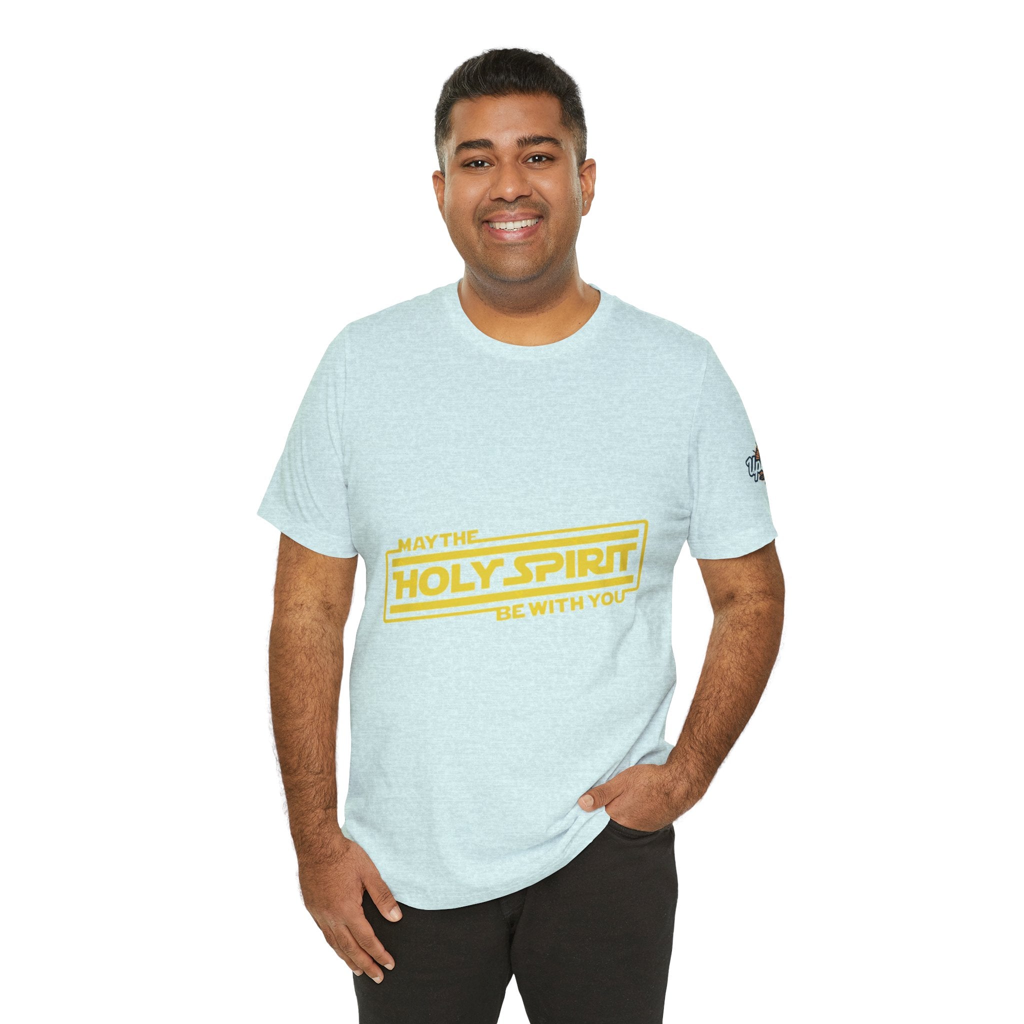 May the Holy Spirit Be With You T-shirt - Christian Star Wars Parody T-shirt Printify