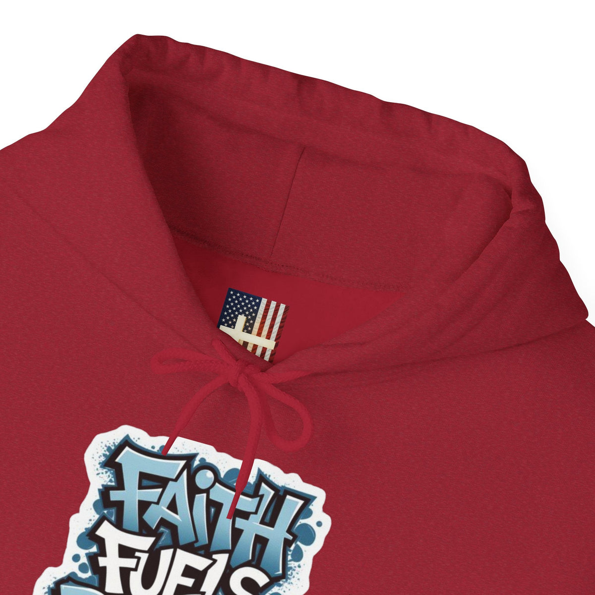 Faith Fuels Purpose Hoodie – Inspirational Christian Sweatshirt for Divine Drive & Unstoppable Belief Printify